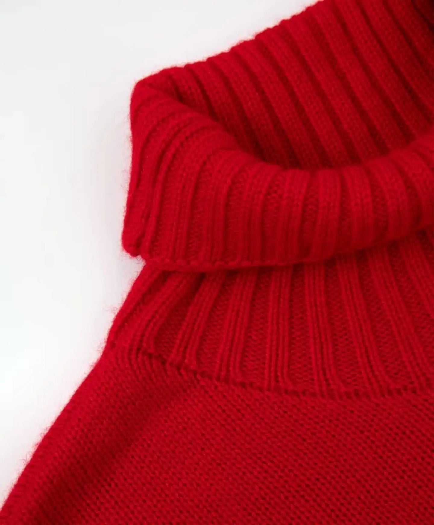 Rochie tricotată cu mâneci lungi, roșie, pentru fete de la Gulliver
