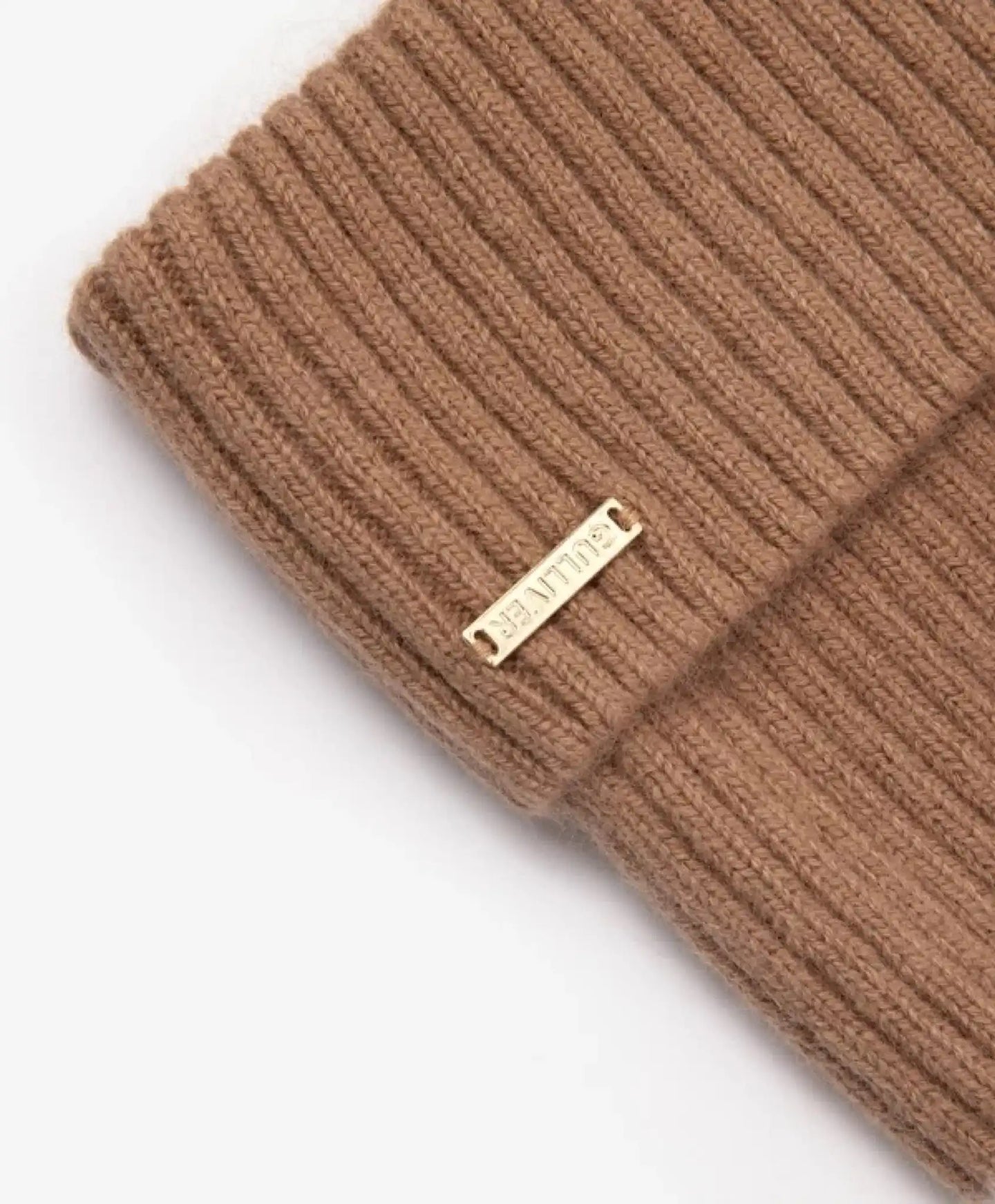 Căciulă tricotată maro pentru fetițe de la Gulliver