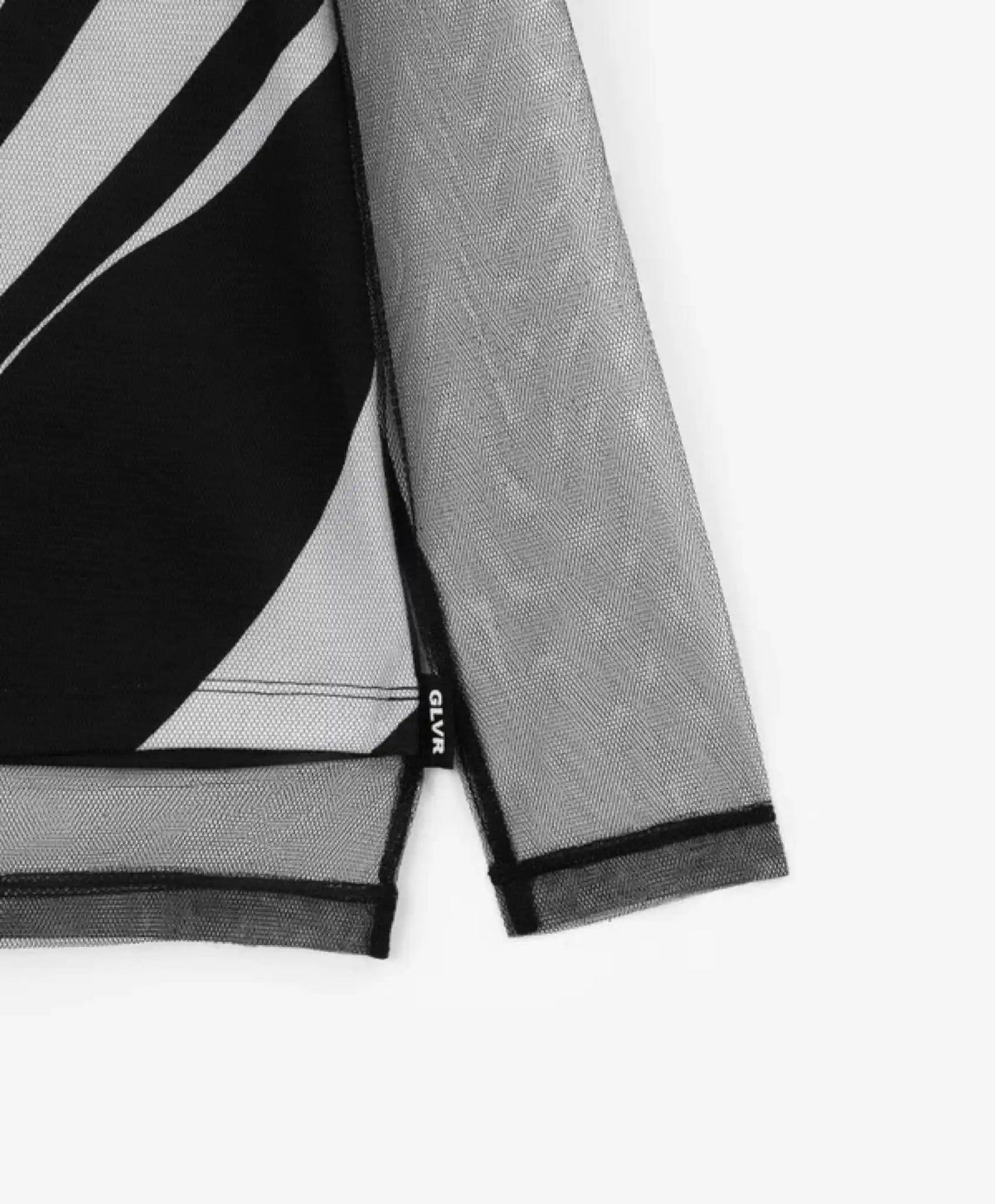 Bluza cu mâneci lungi din tricot și plasă, neagră, pentru fete Gulliver