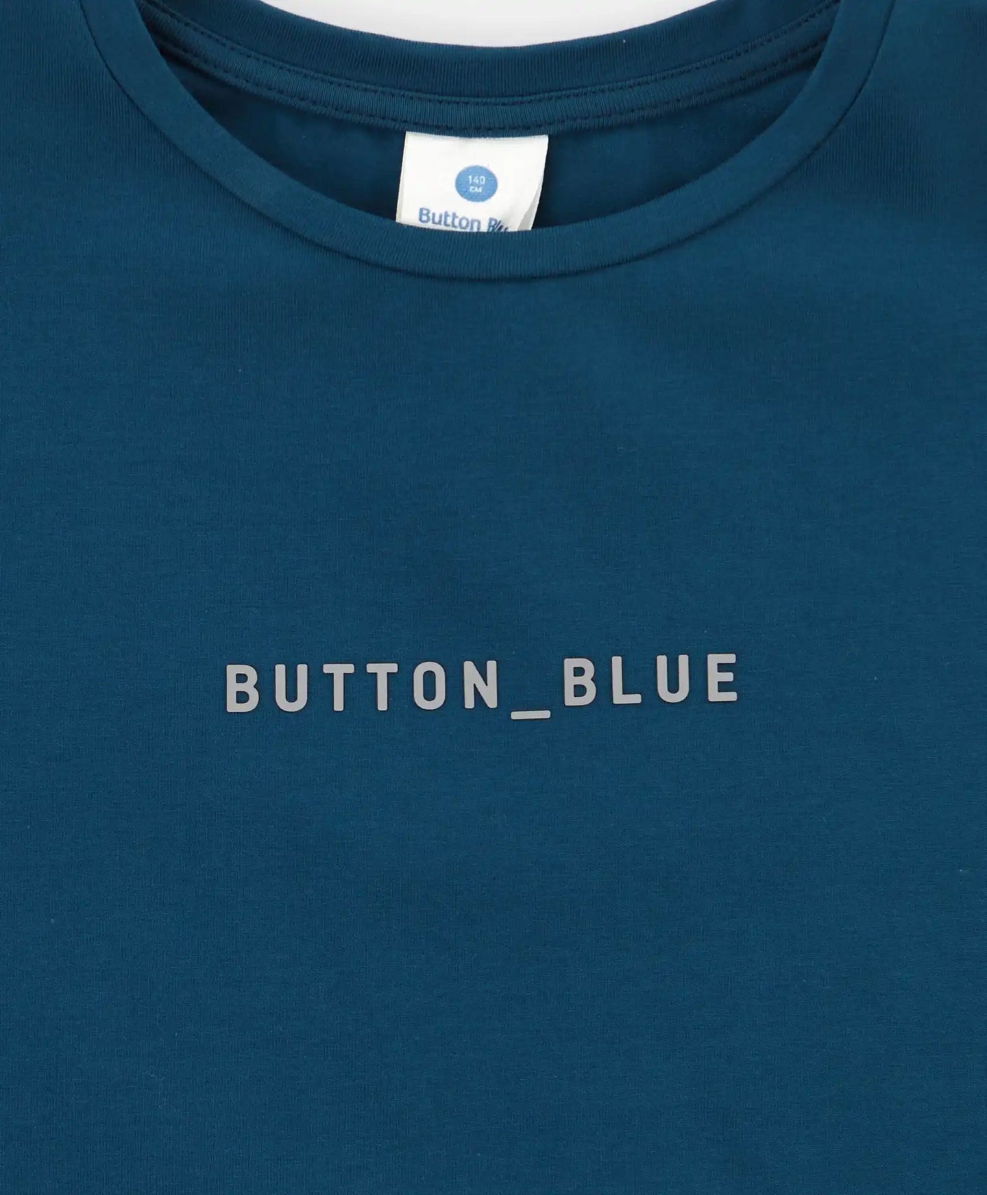 Tricou cu mânecă scurtă și imprimeu, albastru, pentru copii, Button Blue