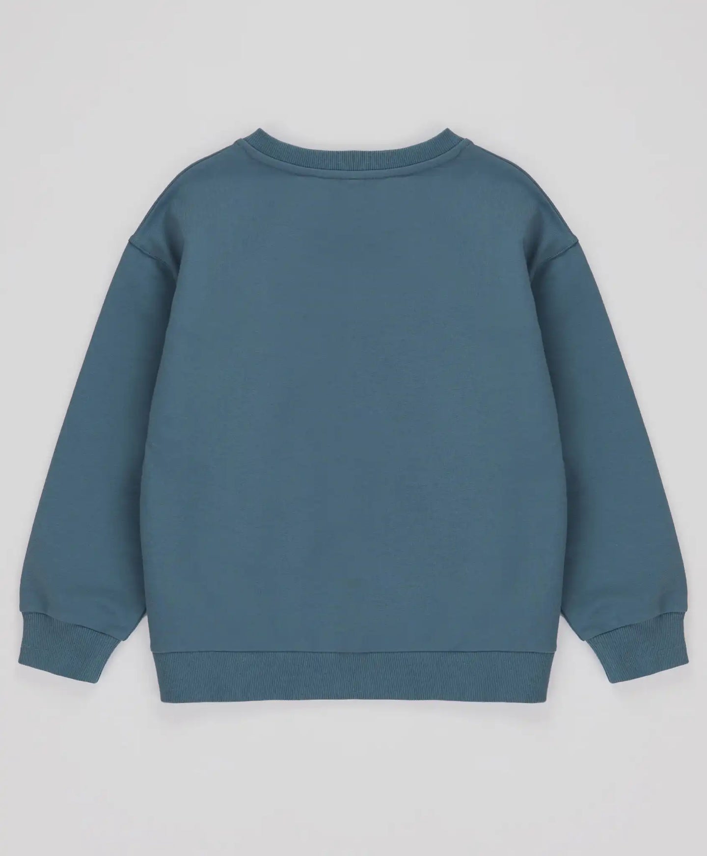 Hanorac de bază cu mânecă lungă și imprimeu albastru pentru copii Button Blue