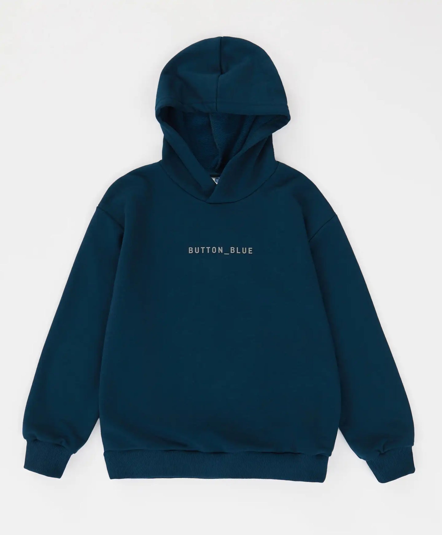 Hanorac cu glugă și imprimeu albastru pentru copii Button Blue