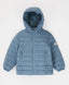 Geacă de sezon intermediar cu glugă, matlasată, albastră, pentru copii, Button Blue