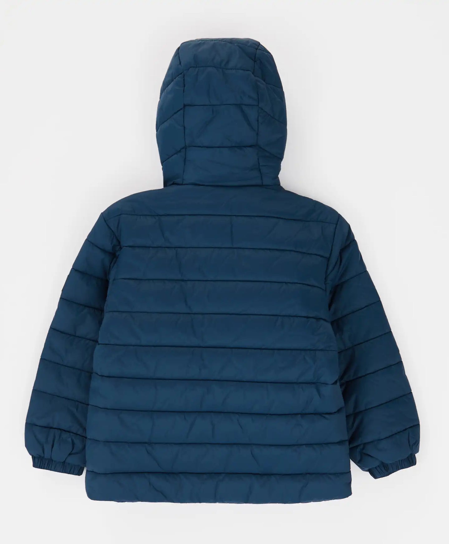 Geacă de sezon intermediar cu glugă, matlasată, albastră, pentru copii, Button Blue