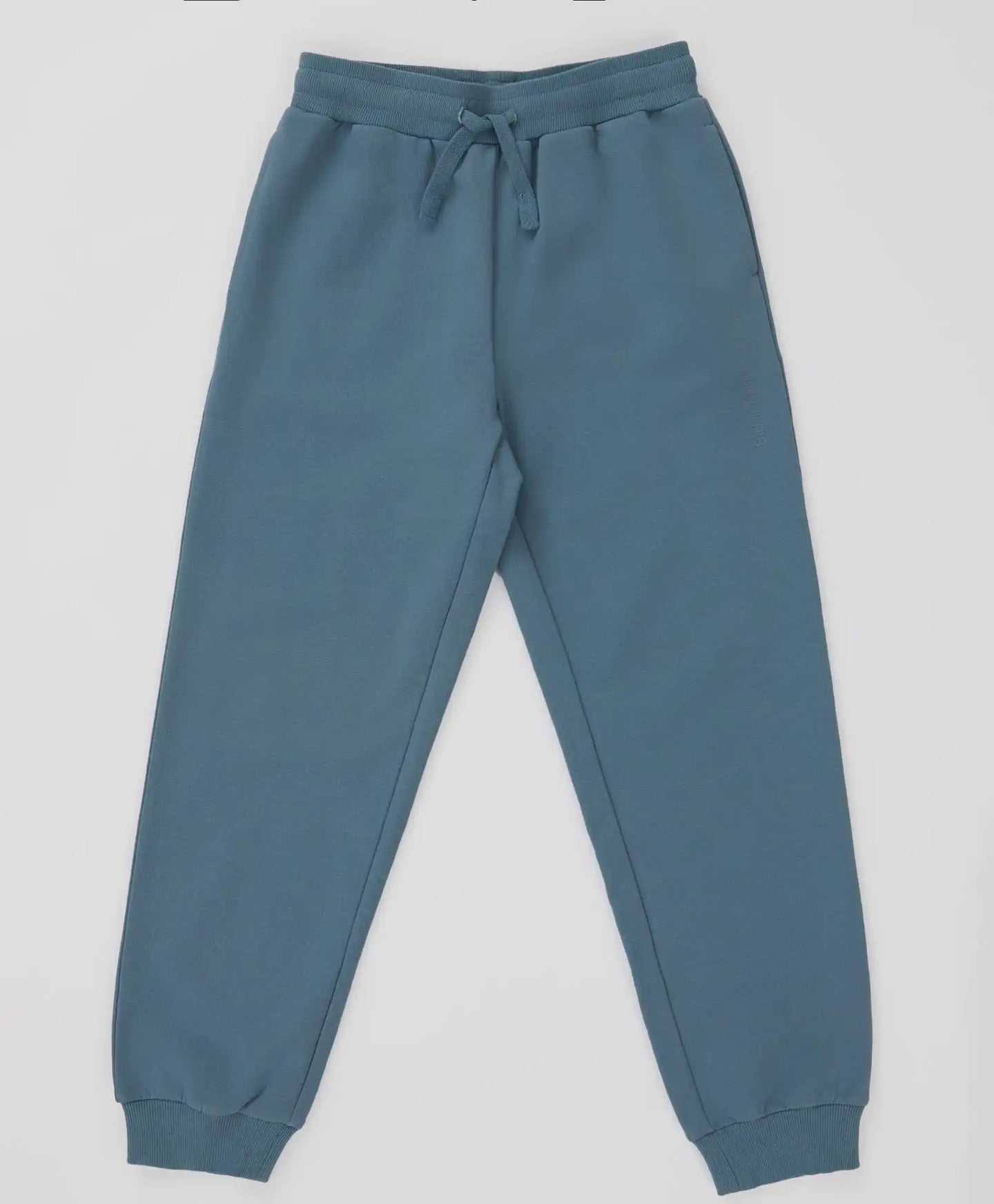 Joggeri de bază, cu talie elastică și imprimeu, albaștri, pentru copii, Button Blue