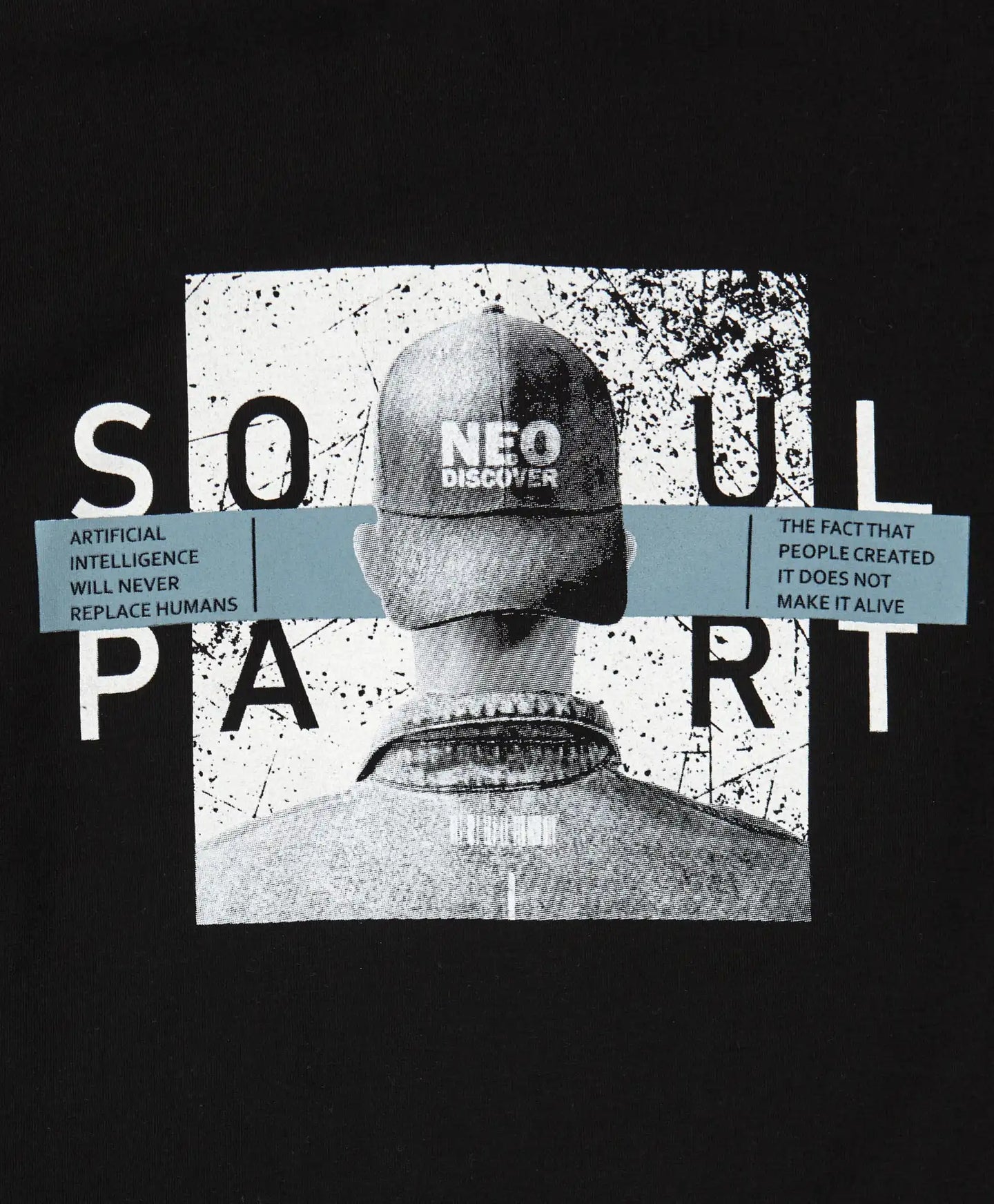 Longsleeve cu imprimeu, negru, pentru băiat, Button Blue