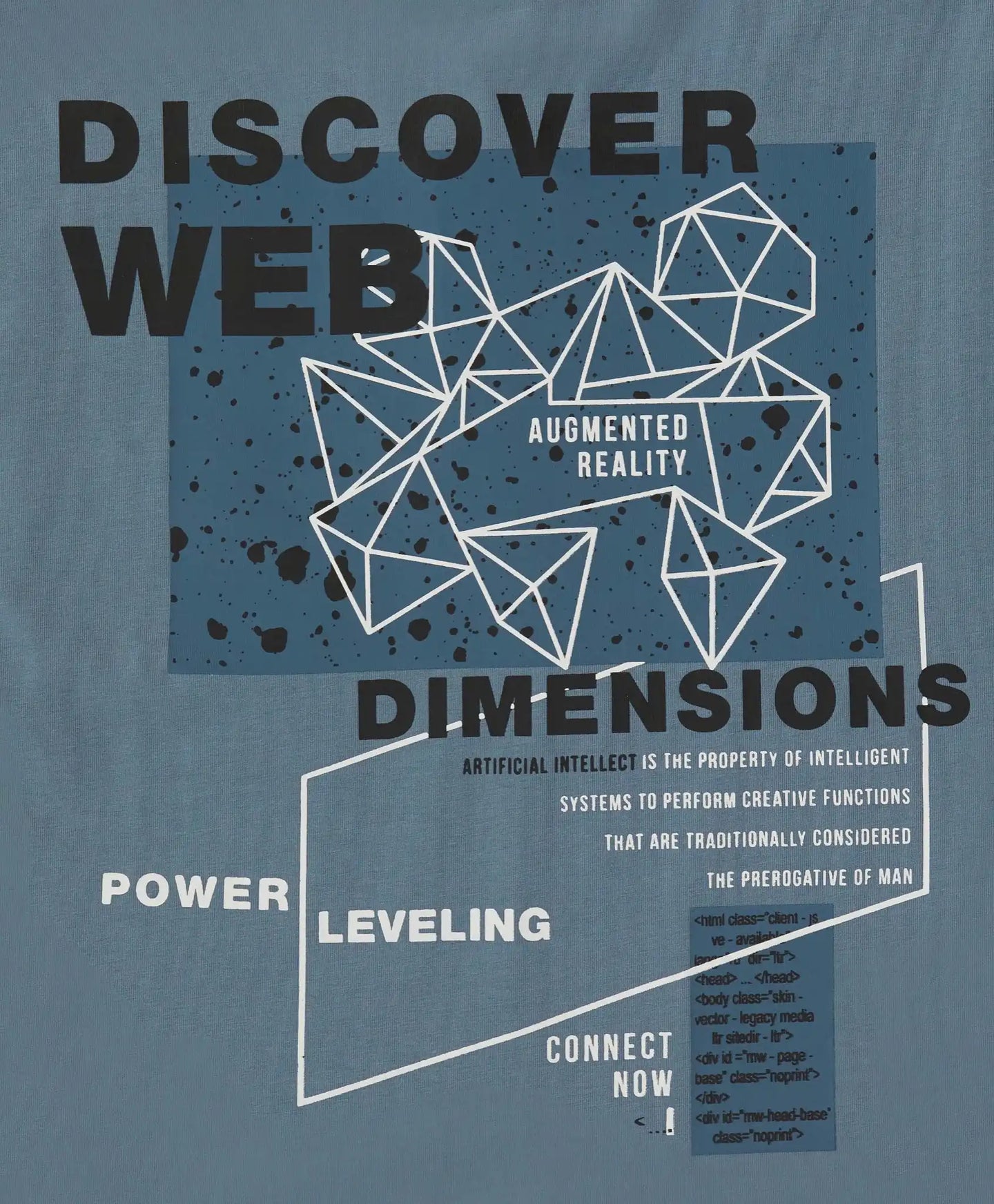 Tricou cu mânecă scurtă și imprimeu, albastru deschis, pentru băiat, Button Blue