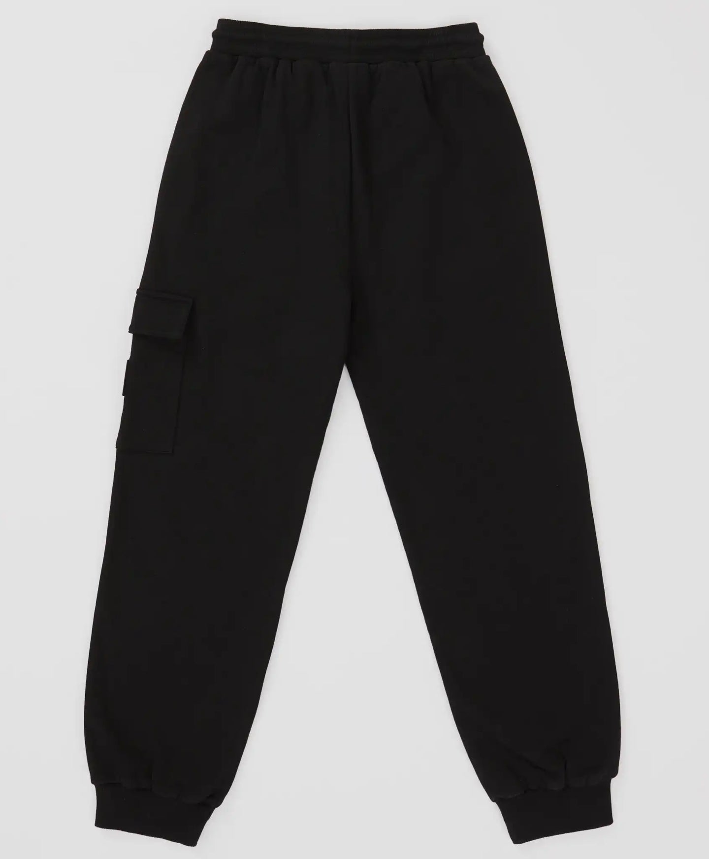 Pantaloni jogger, cu trei buzunare și talie elastică, negri, pentru băiat, Button Blue