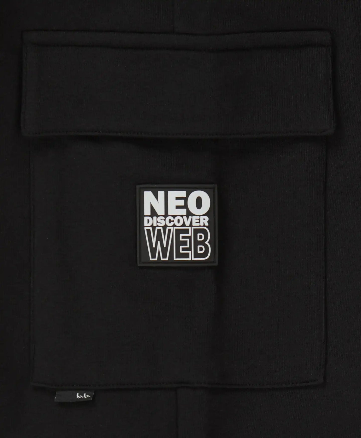 Pantaloni jogger, cu trei buzunare și talie elastică, negri, pentru băiat, Button Blue