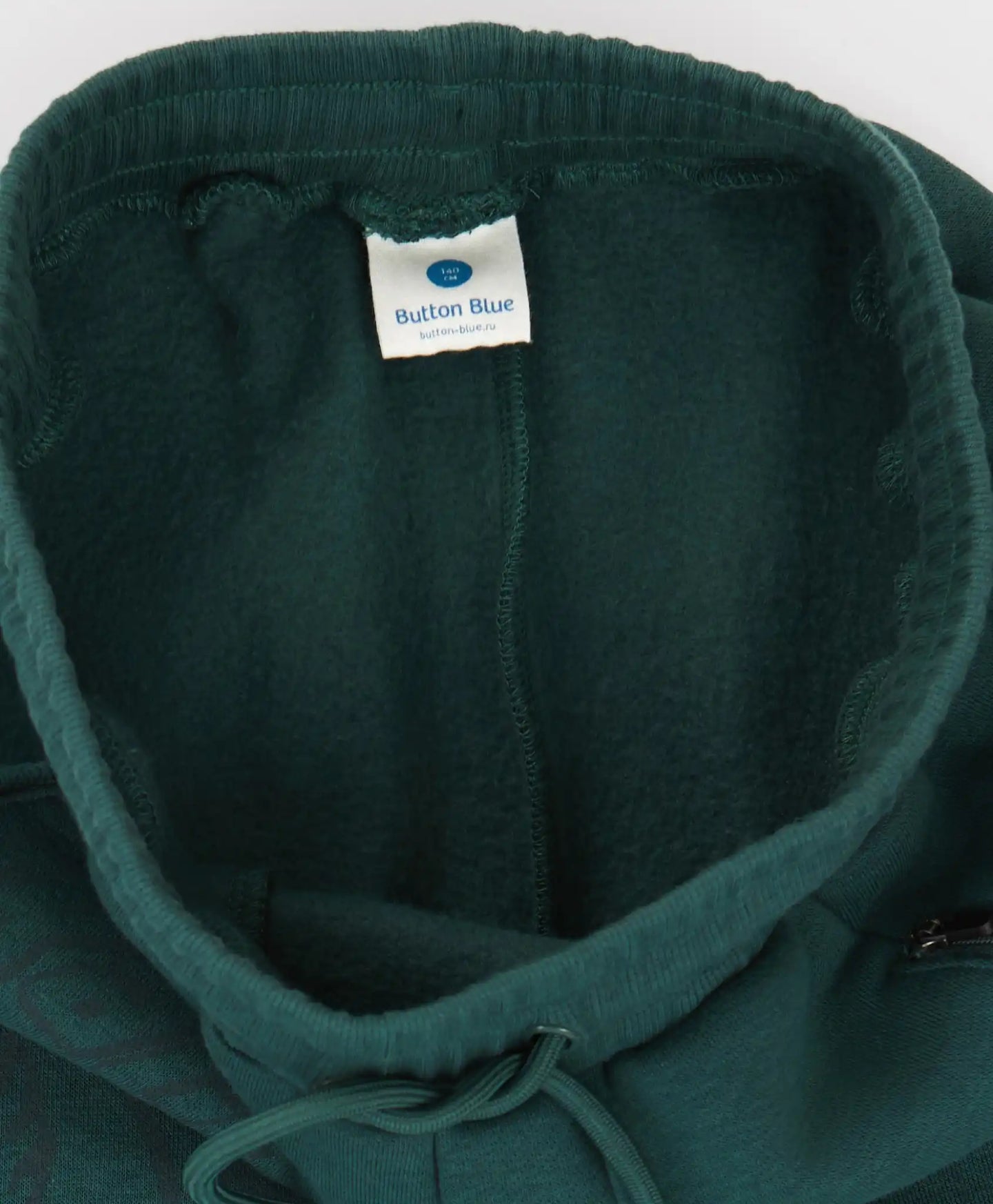 Joggeri căptușiți, cu buzunare cu fermoar și imprimeu, verzi, pentru băiat, Button Blue