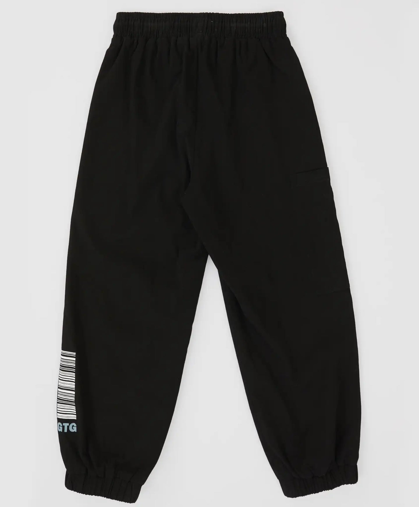 Joggeri cargo, cu trei buzunare și talie elastică, negri, pentru băiat, Button Blue