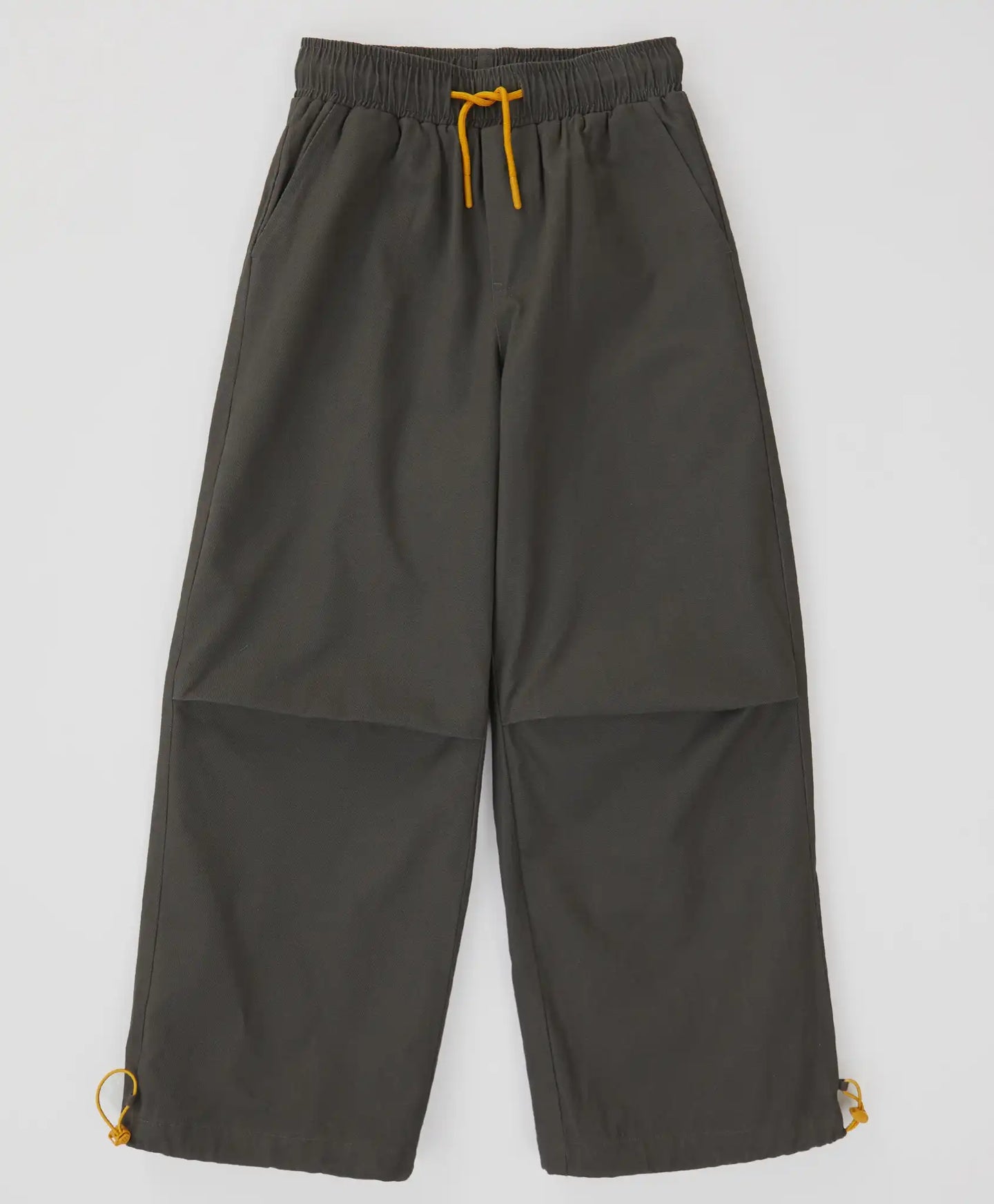 Pantaloni cu pliuri și ajustare a lățimii cracilor, gri, pentru băiat, Button Blue