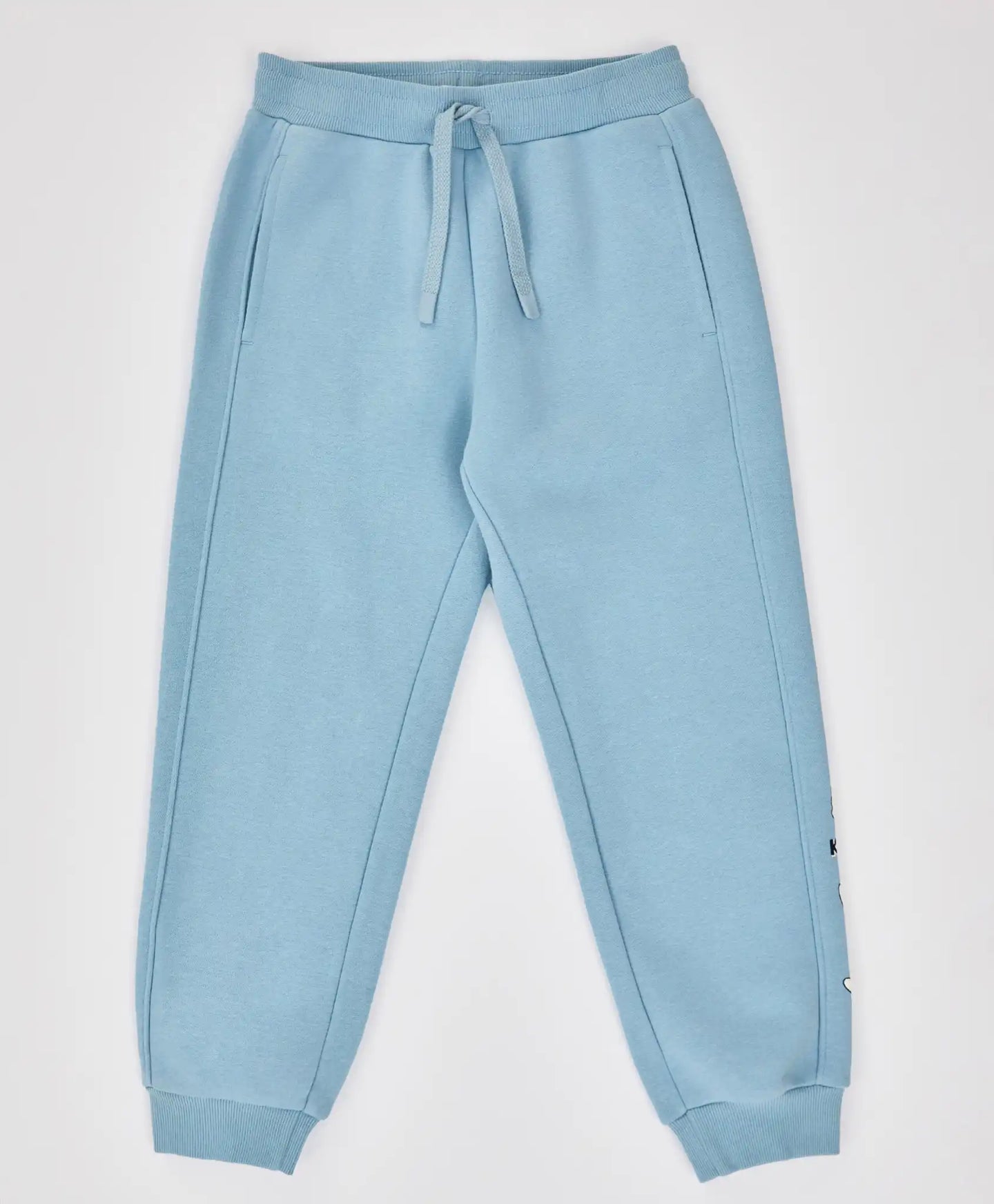 Joggeri căptușiți, cu talie elastică și imprimeu în relief, albastru deschis, pentru băiat, Button Blue