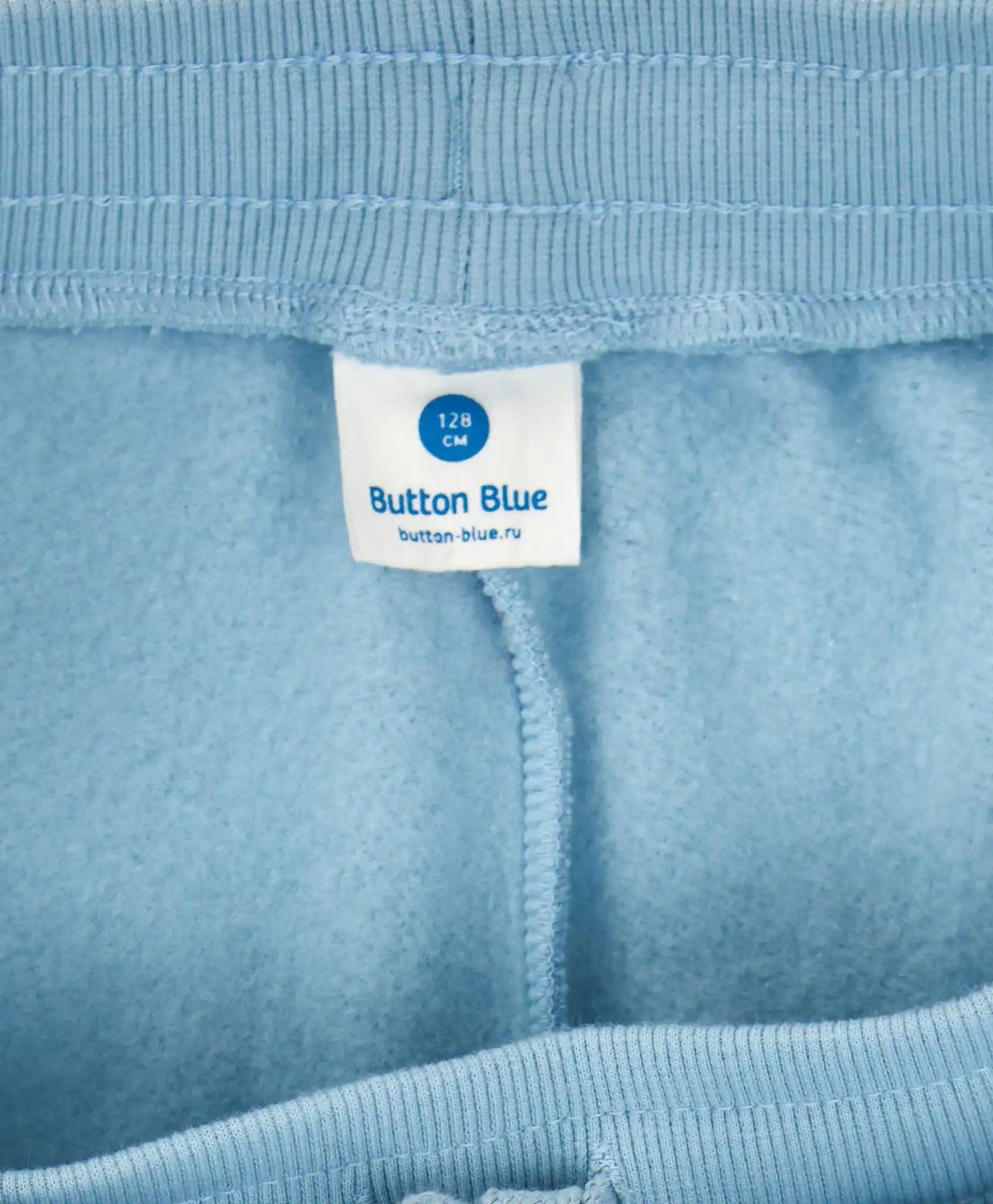 Joggeri căptușiți, cu talie elastică și imprimeu în relief, albastru deschis, pentru băiat, Button Blue