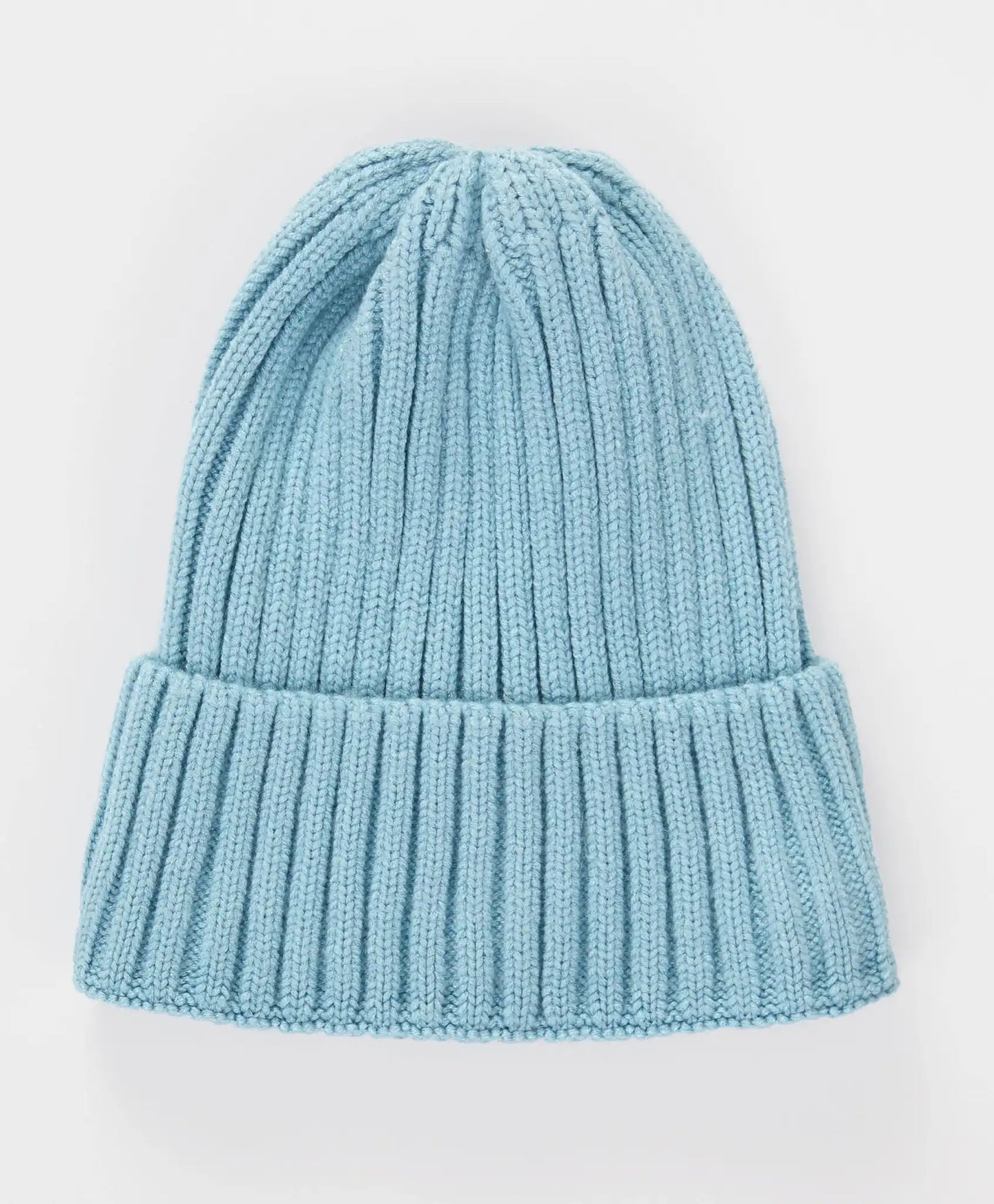 Căciulă tricotată cu tiv albastru deschis pentru copii Button Blue