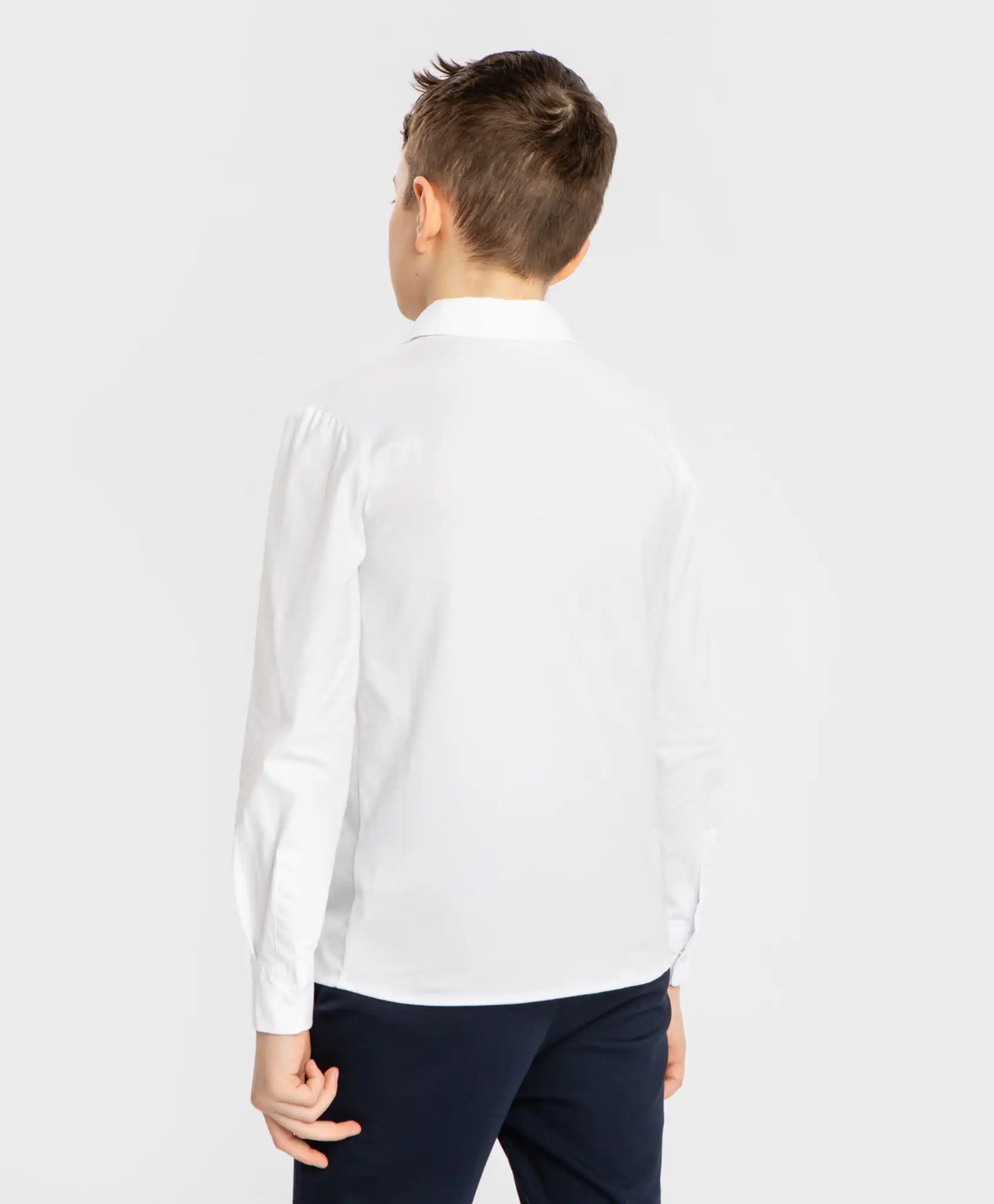 Cămașă cu nasturi și guler alb Button Blue