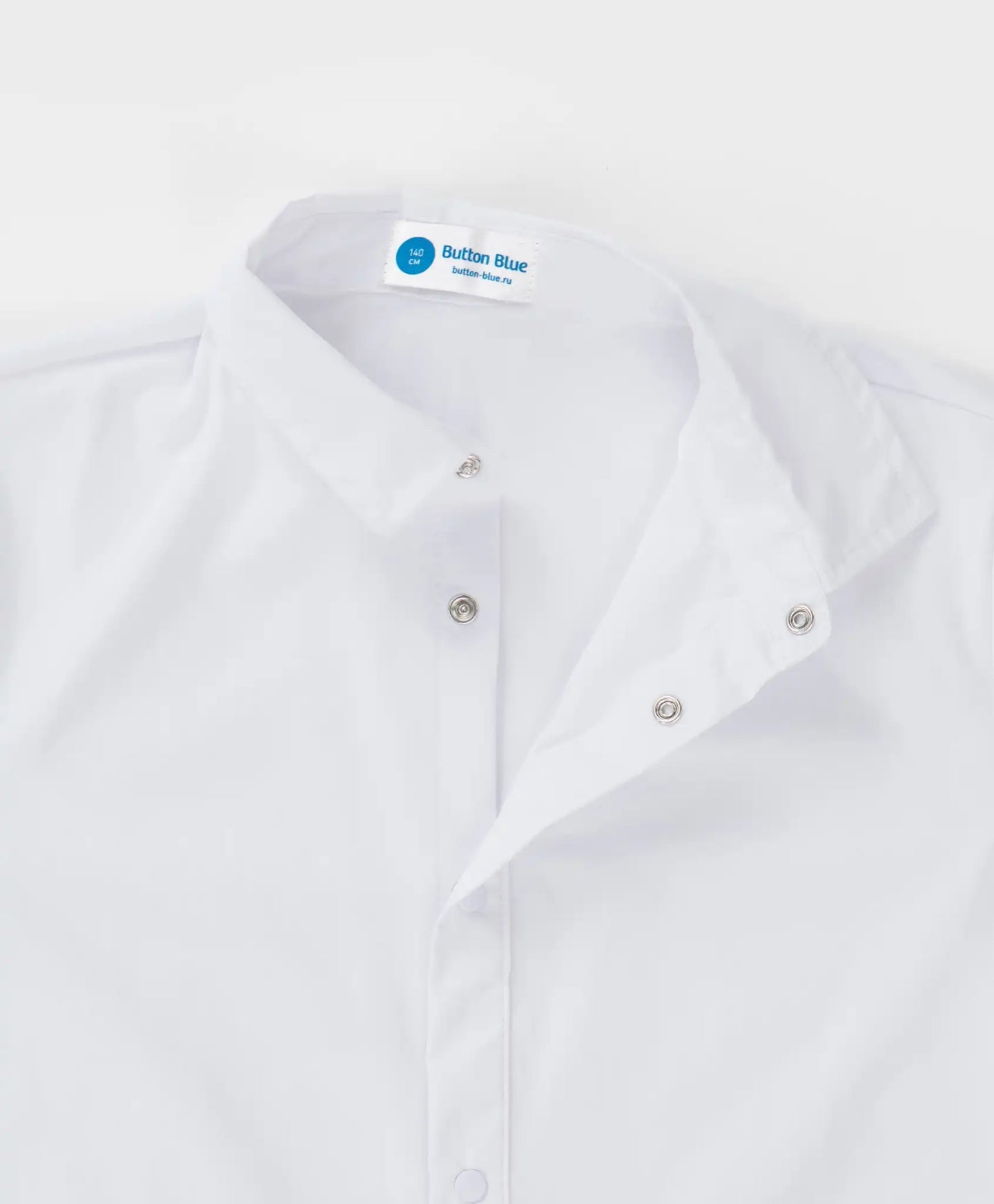 Cămașă cu guler și nasturi alb Button Blue