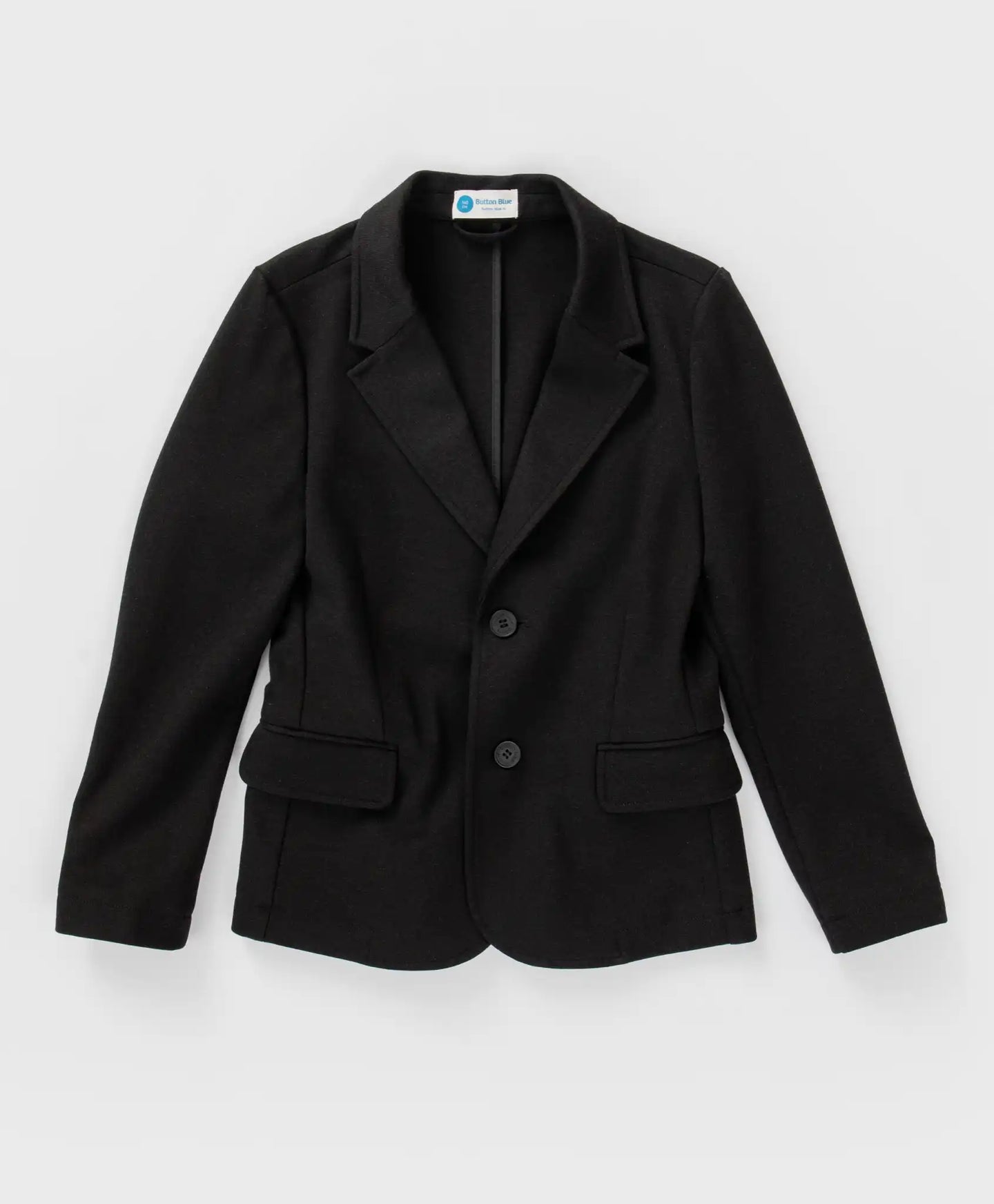 Sacou cu un singur rând de nasturi, negru Button Blue