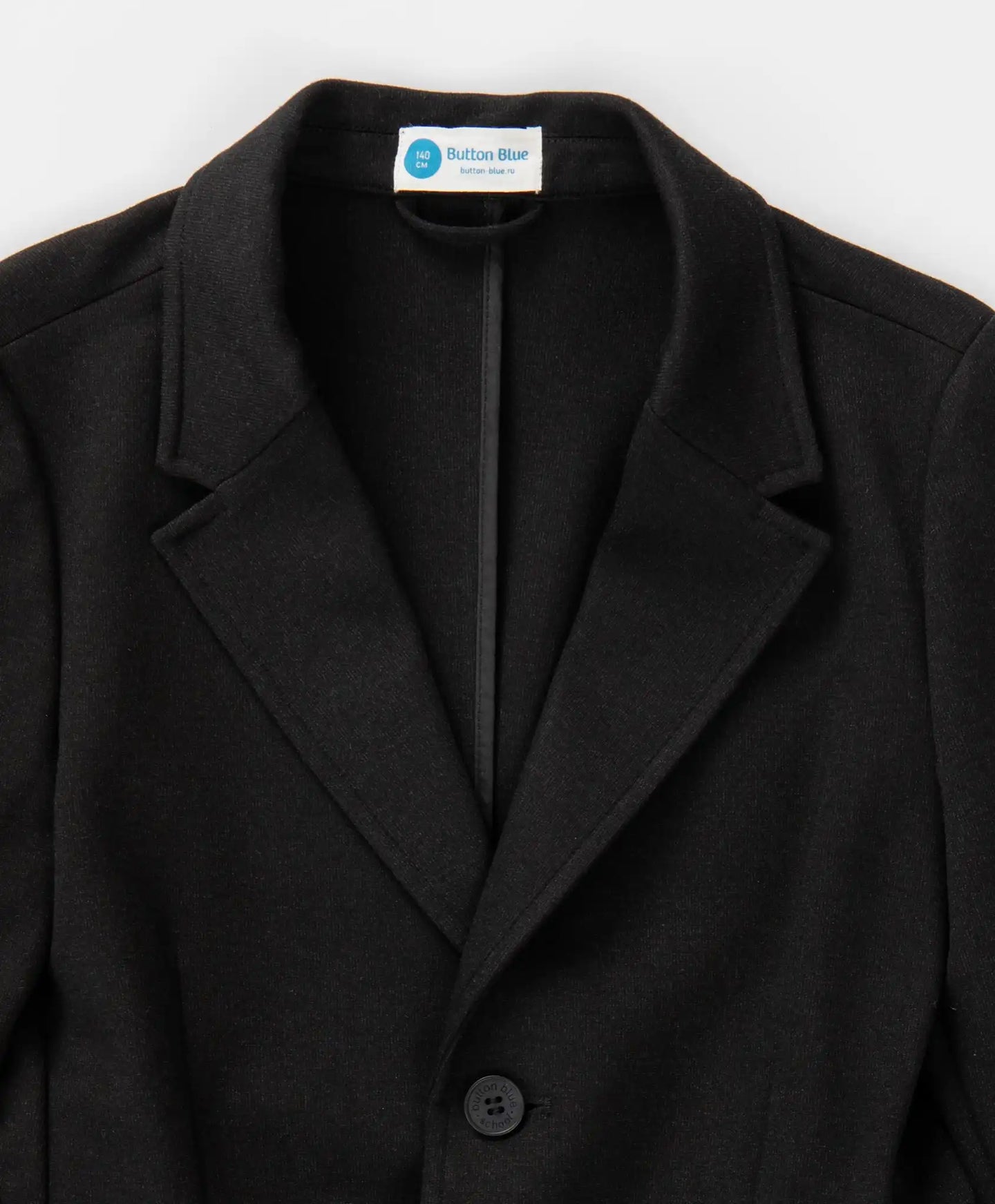 Sacou cu un singur rând de nasturi, negru Button Blue