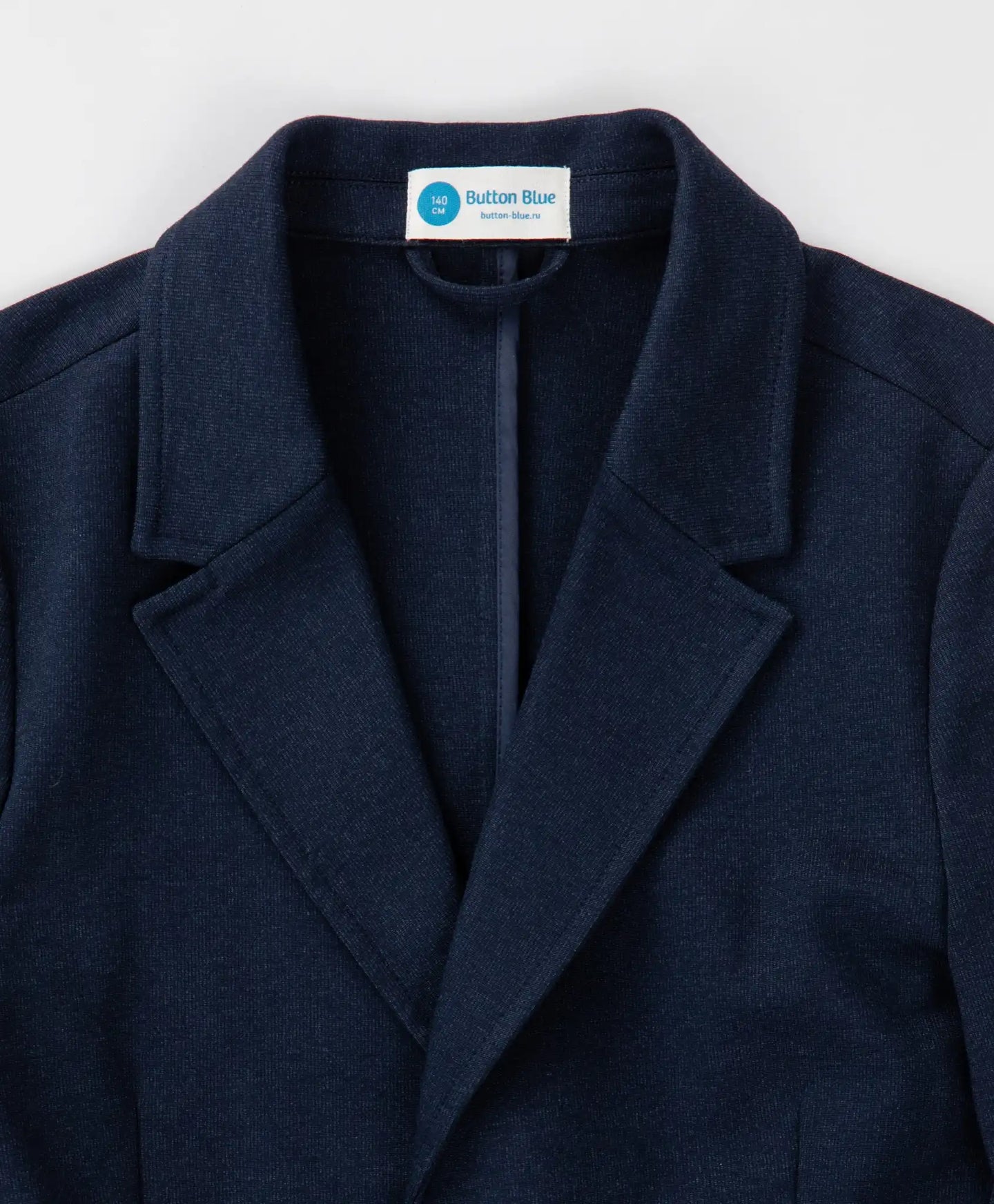 Sacou cu rever și nasturi albastru Button Blue