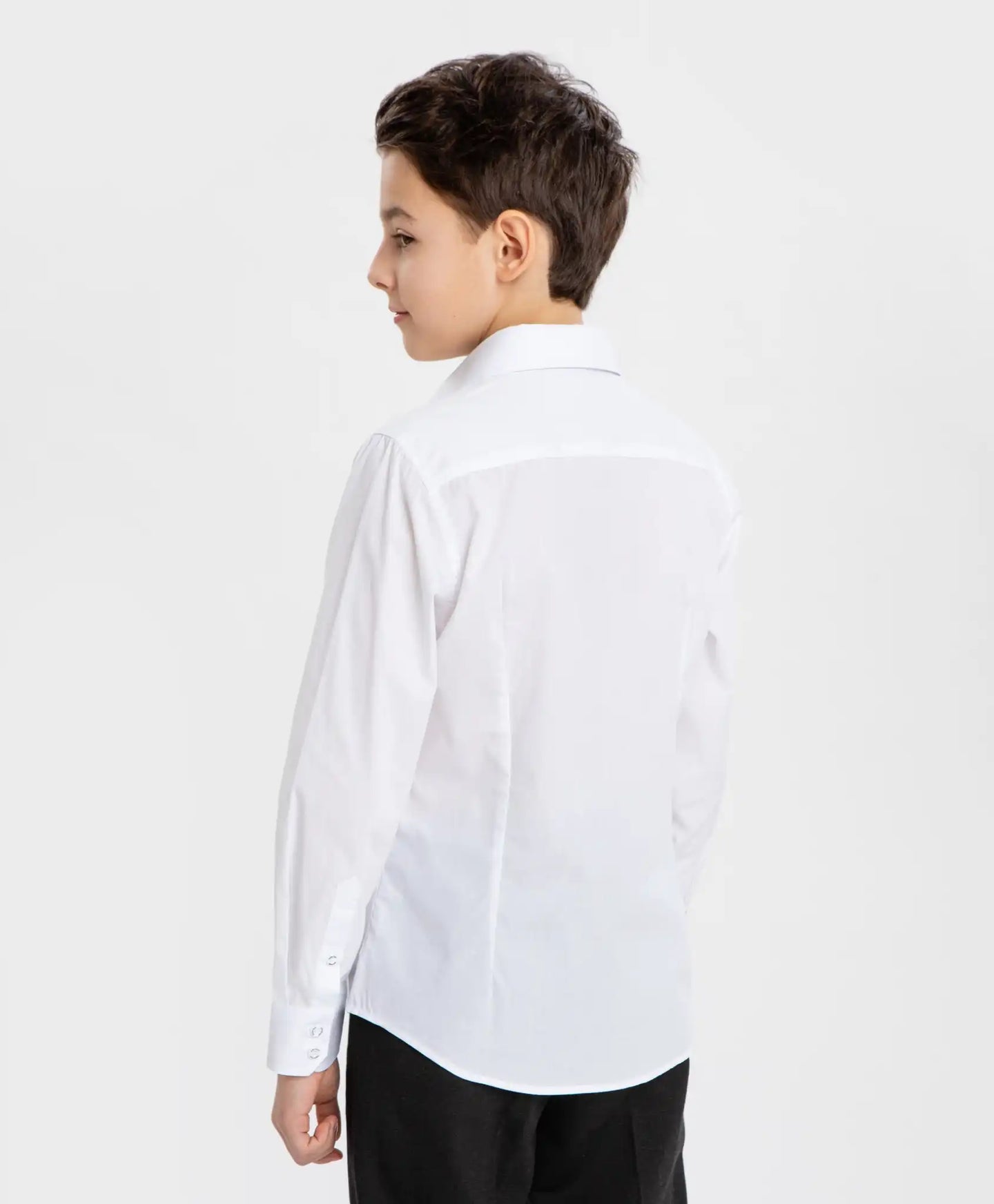 Cămașă conică cu mâneci lungi alb Button Blue