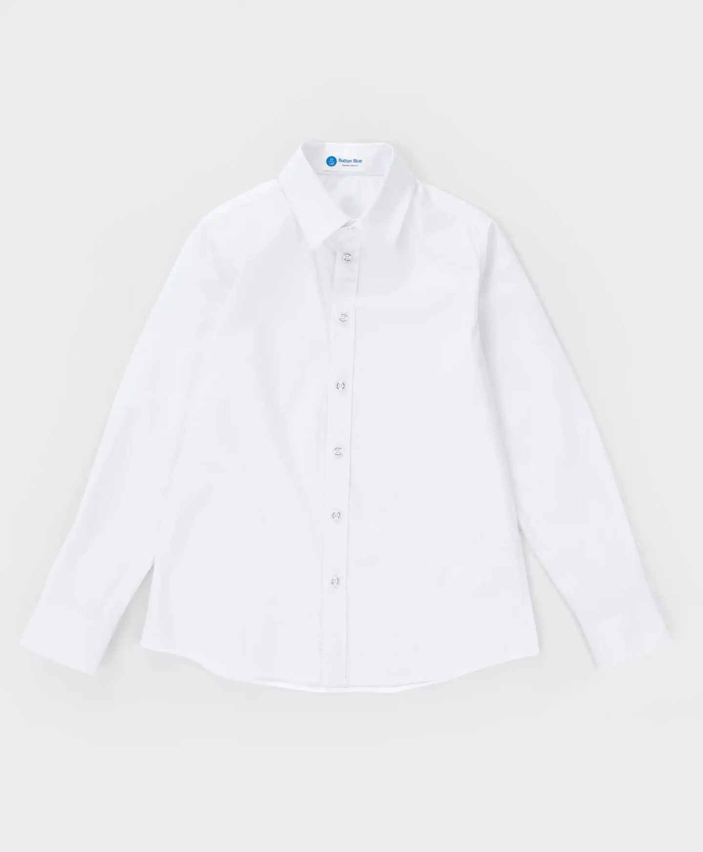 Cămașă conică cu mâneci lungi alb Button Blue