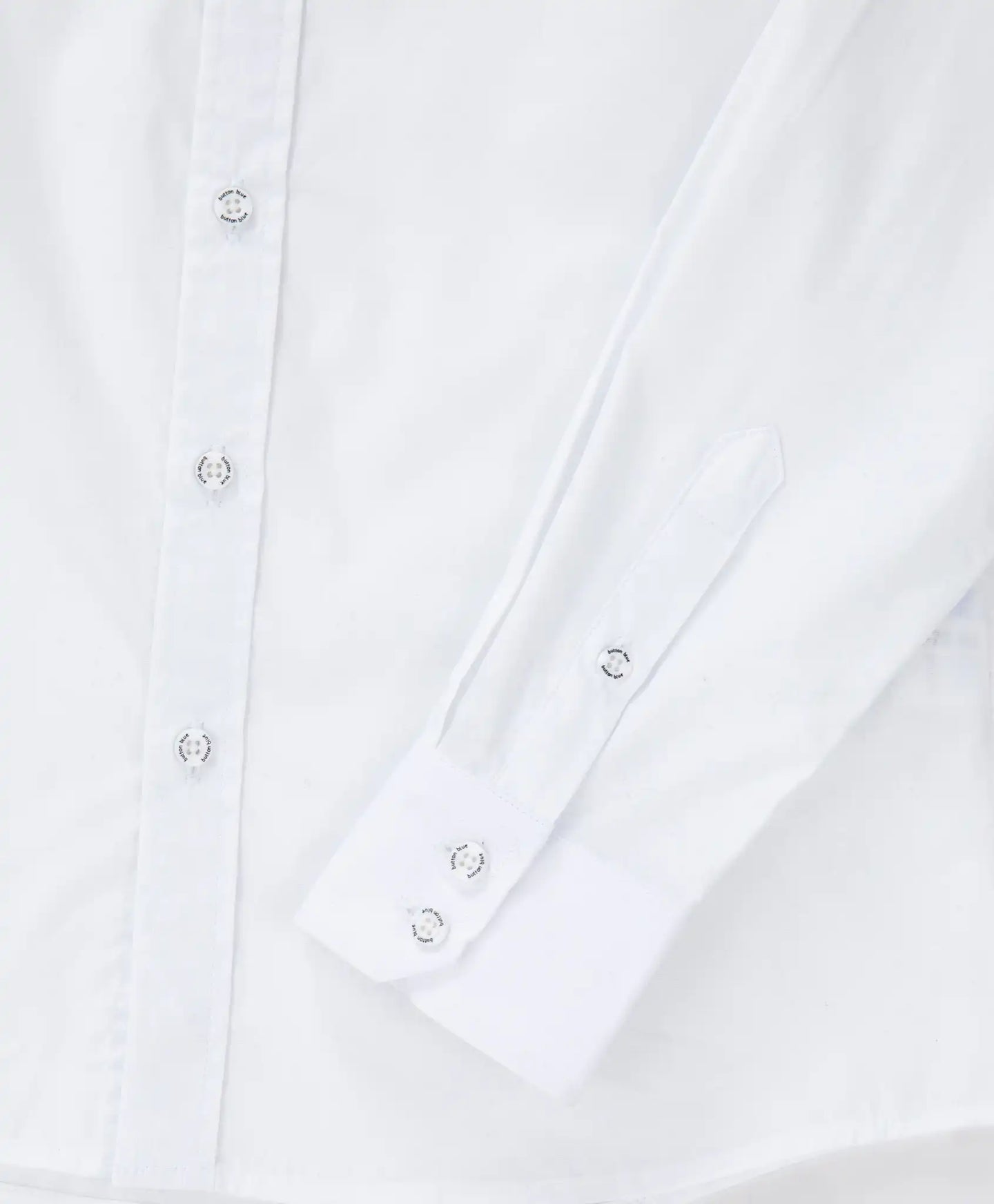 Cămașă conică cu mâneci lungi alb Button Blue