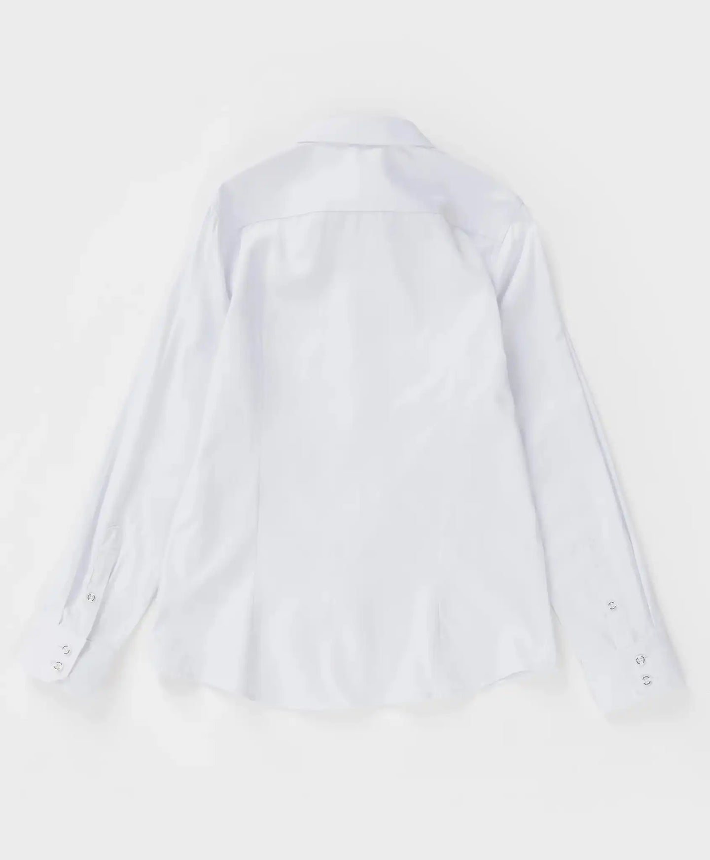 Cămașă cu margini rotunjite alb Button Blue