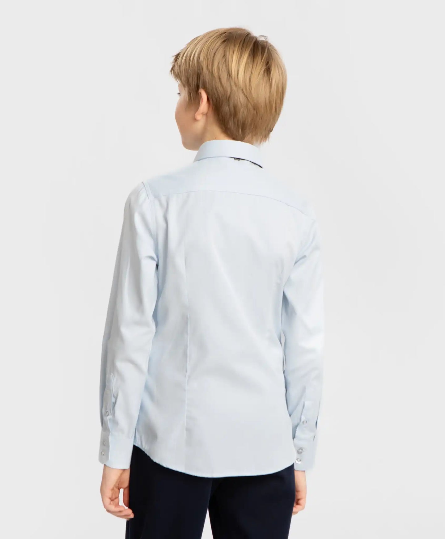 Cămașă din material texturat cu motiv romburi albastru Button Blue