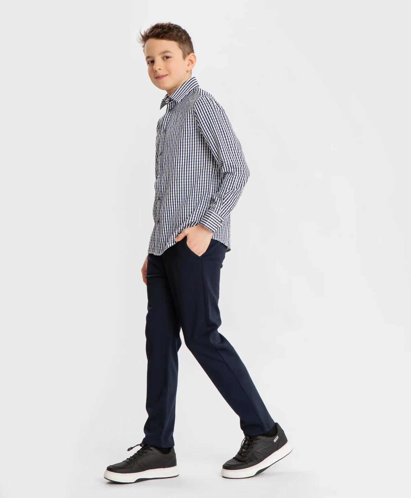 Pantaloni slim, albaștri, Button Blue