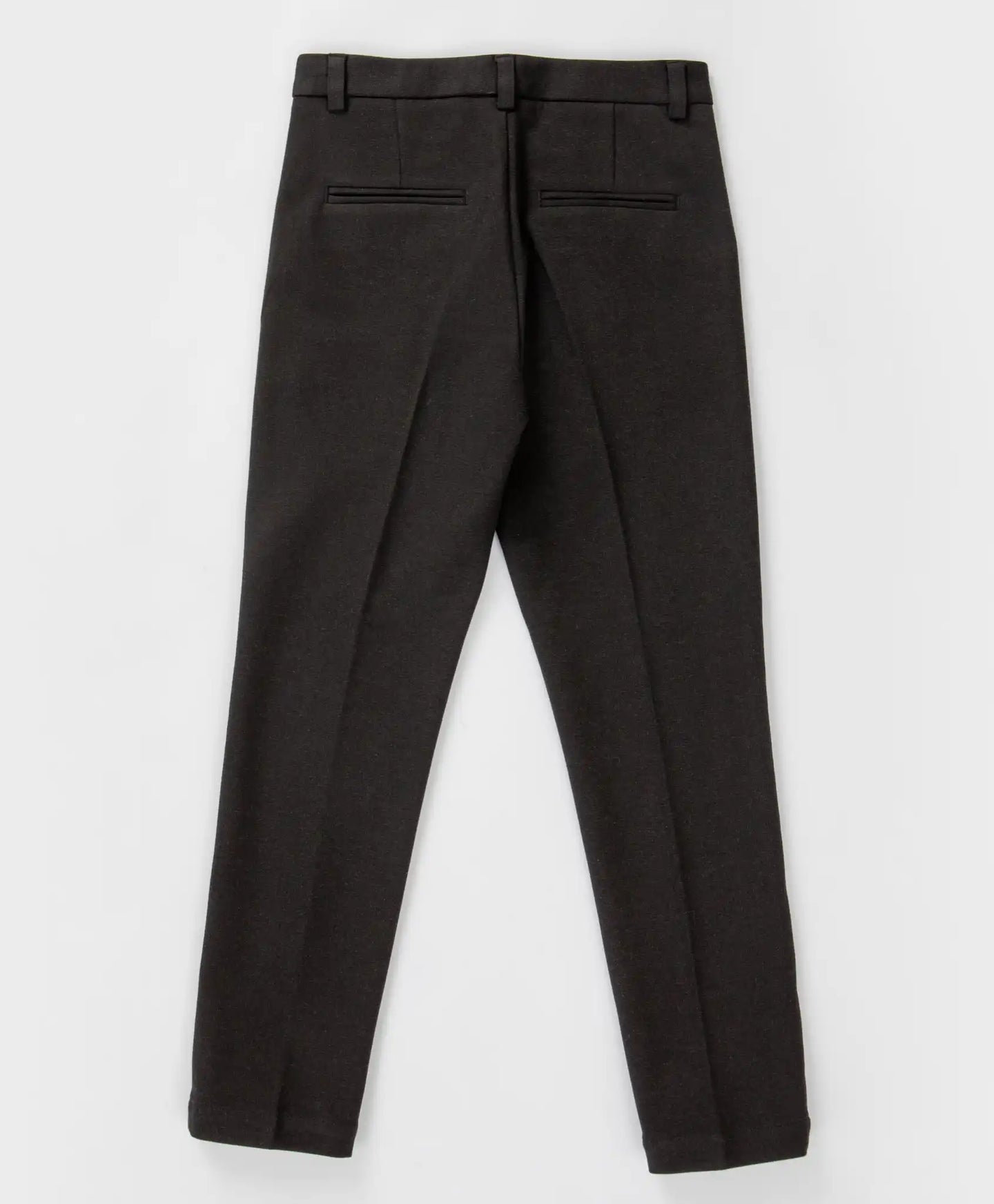 Pantaloni cu dungi presate, negri, pentru băiat, Button Blue