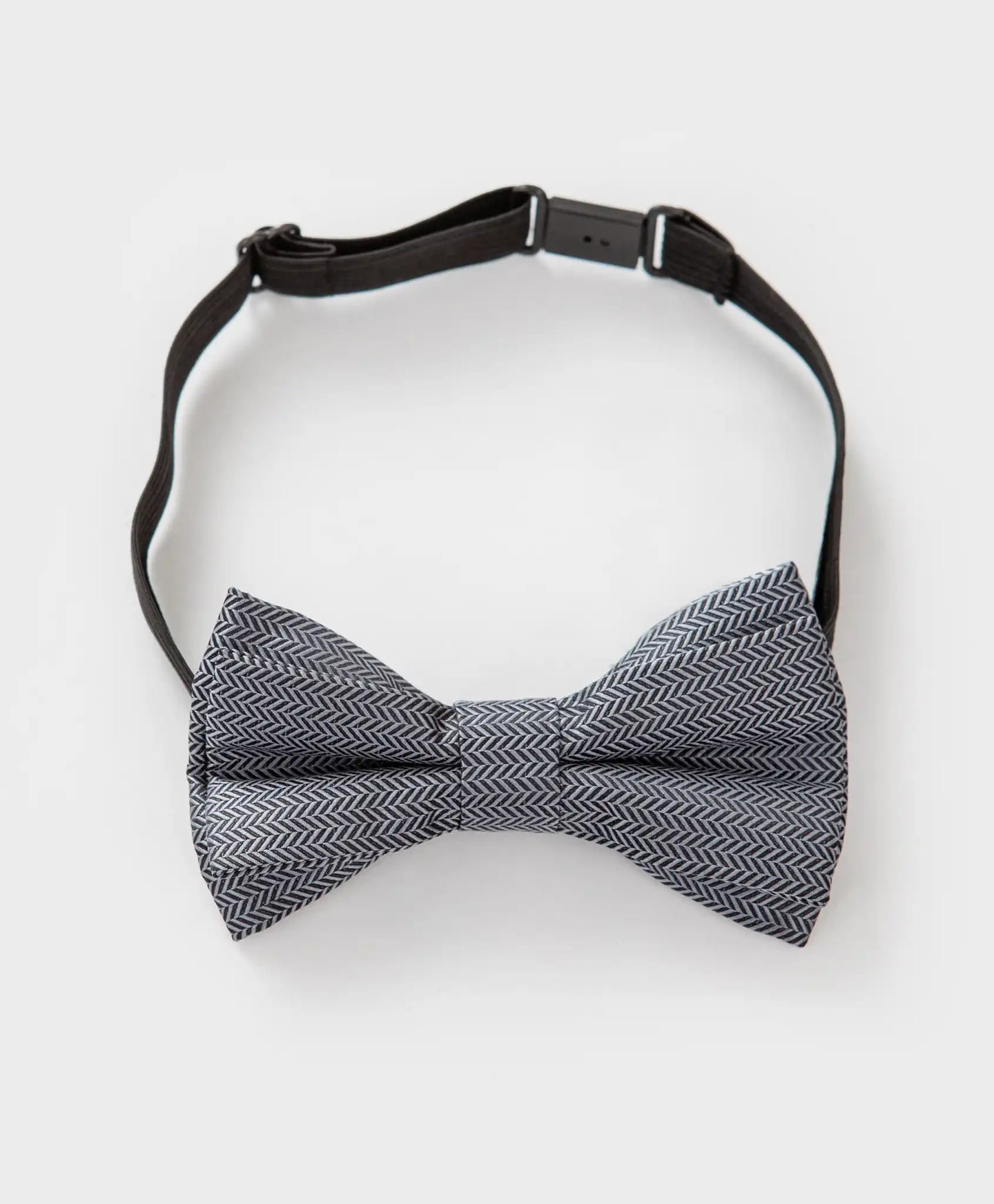 Papion cu imprimeu geometric, gri, Button Blue