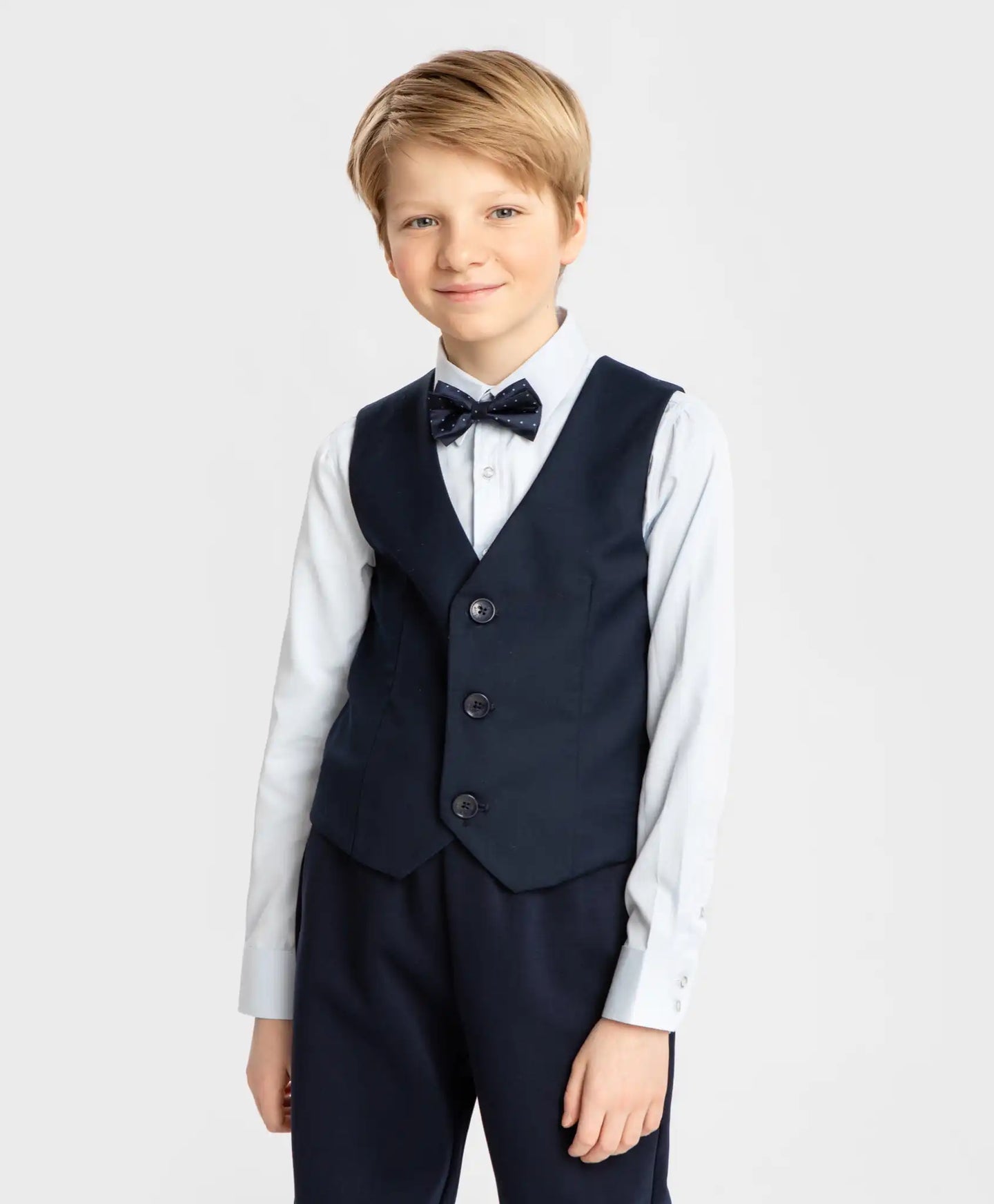 Papion cu puncte albastre mici, Button Blue