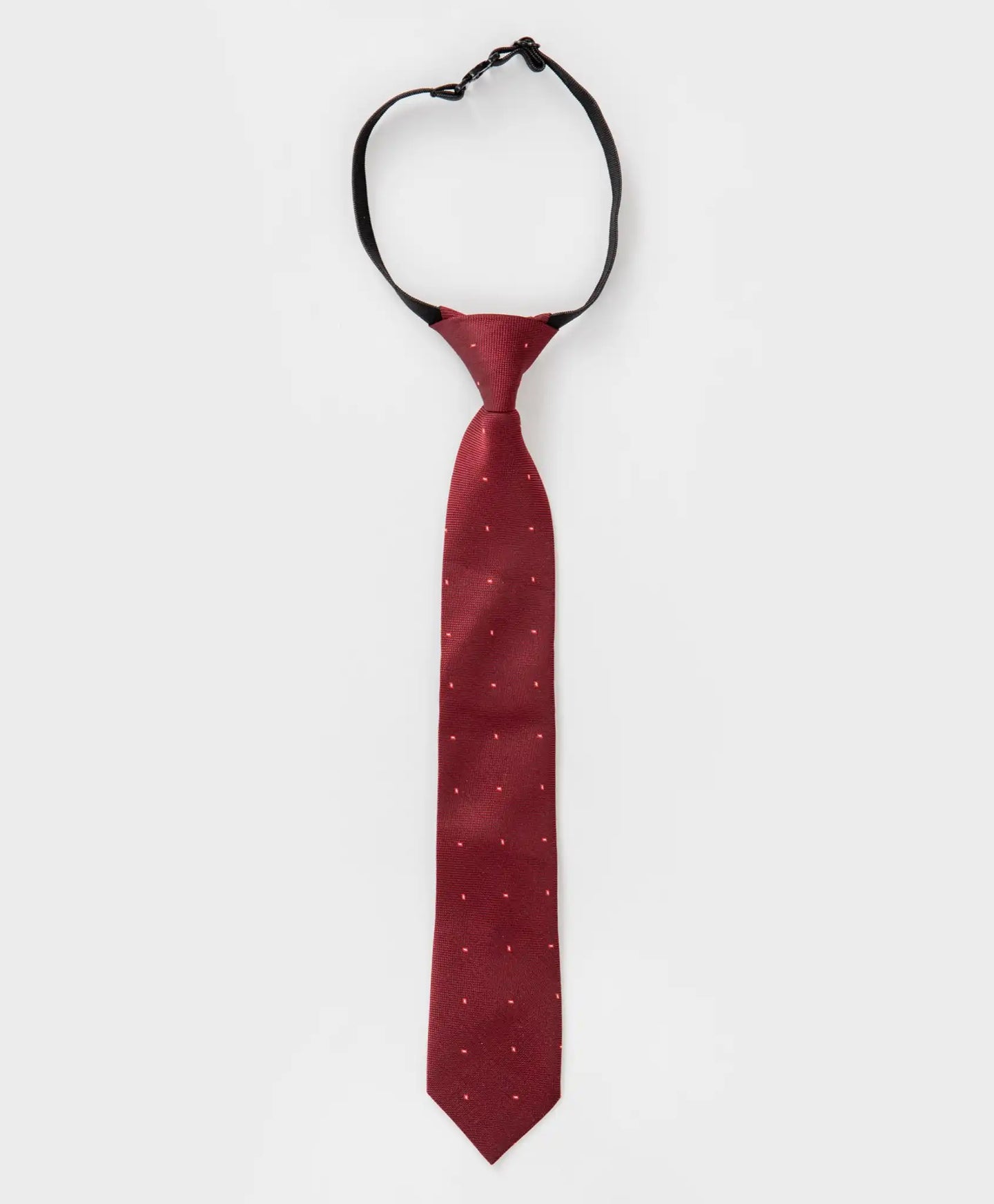 Cravată pe elastic, roșie, Button Blue