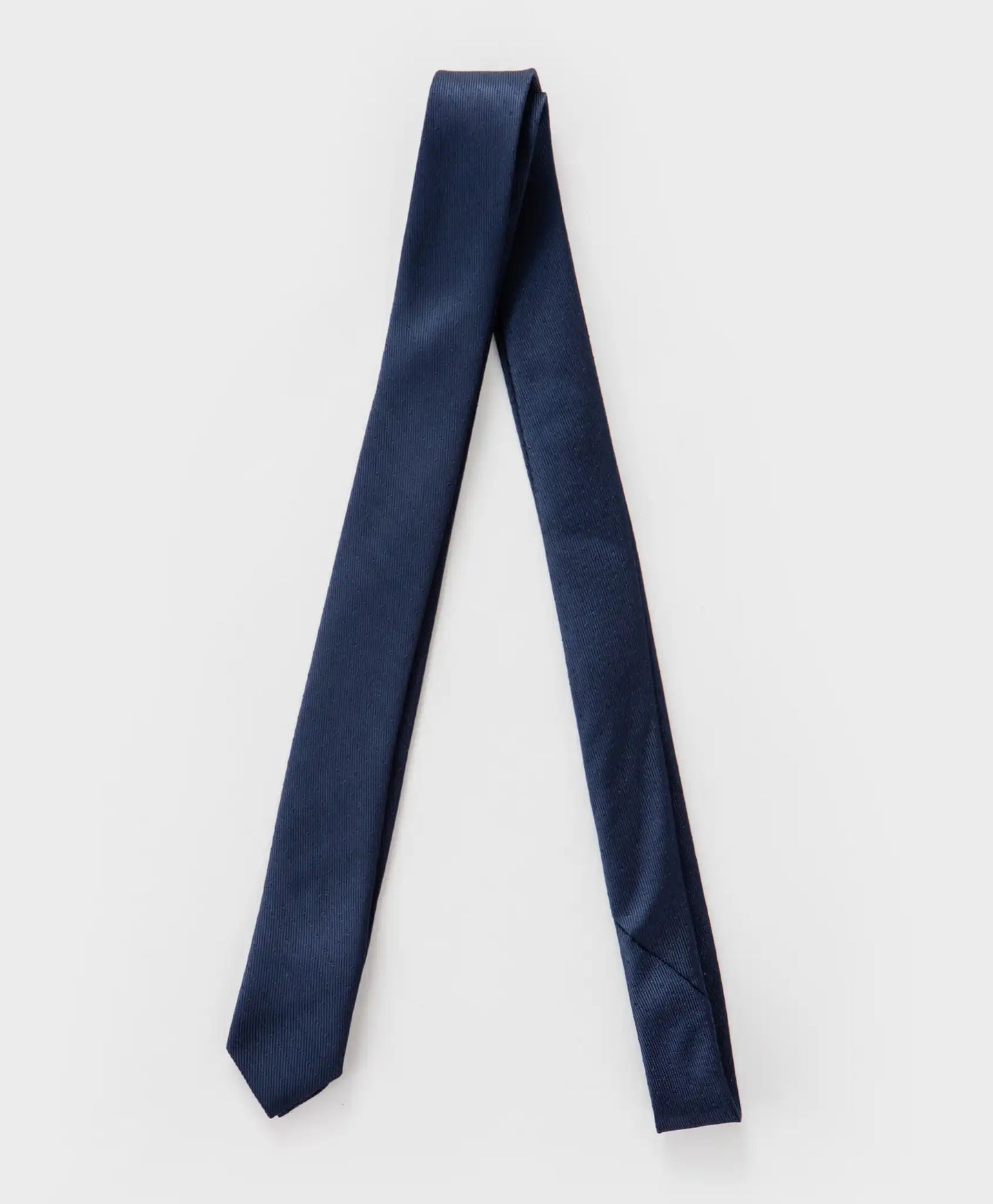 Cravată îngustă cu puncte, albastră, Button Blue