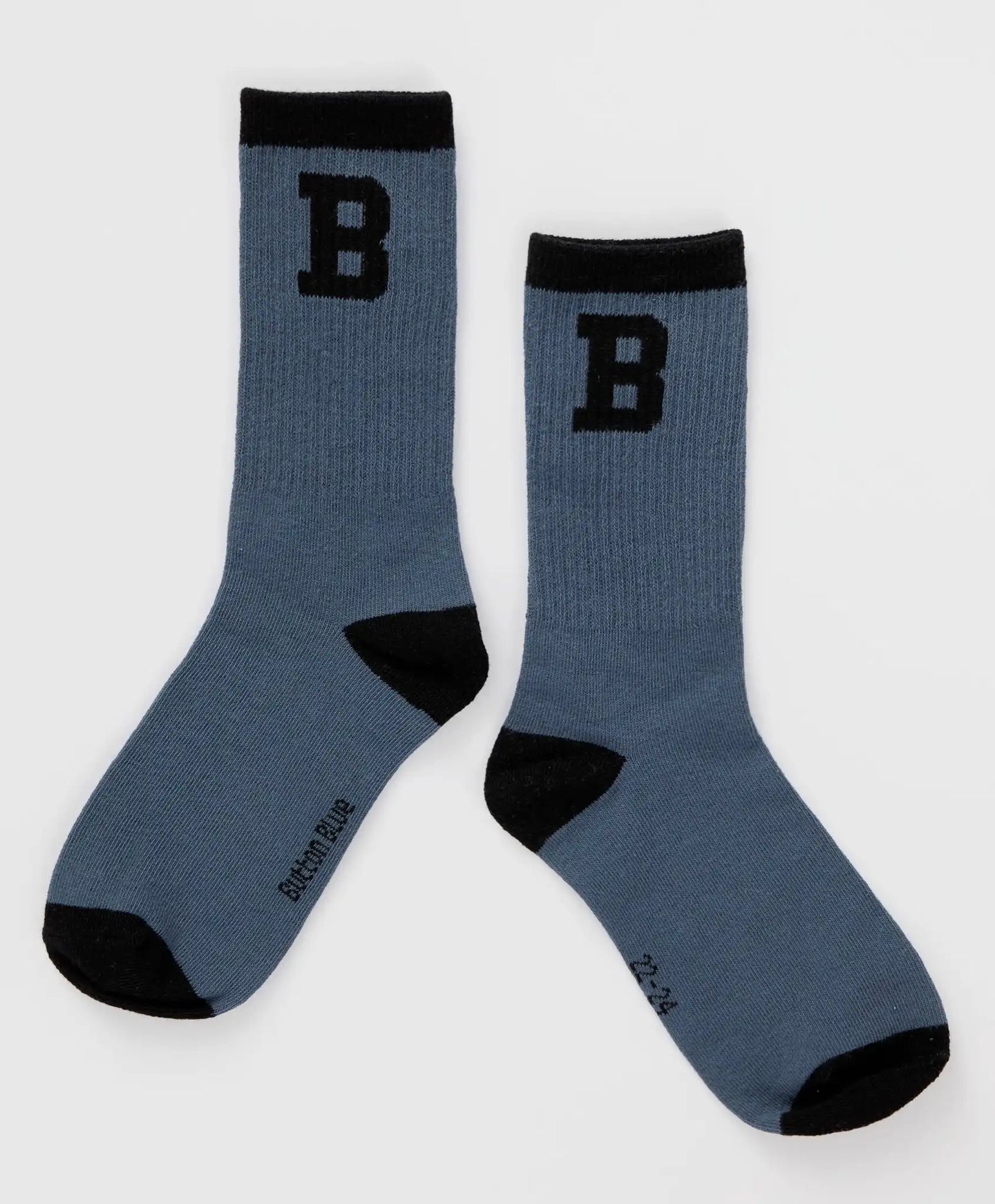 Set de două perechi de șosete înalte, multicolore, pentru băiat, Button Blue