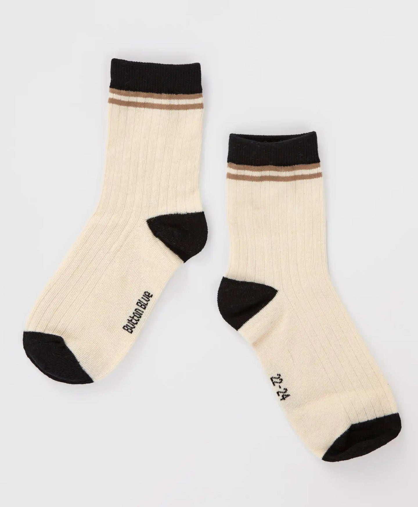 Set de două perechi de șosete înalte, multicolore, pentru băiat, Button Blue