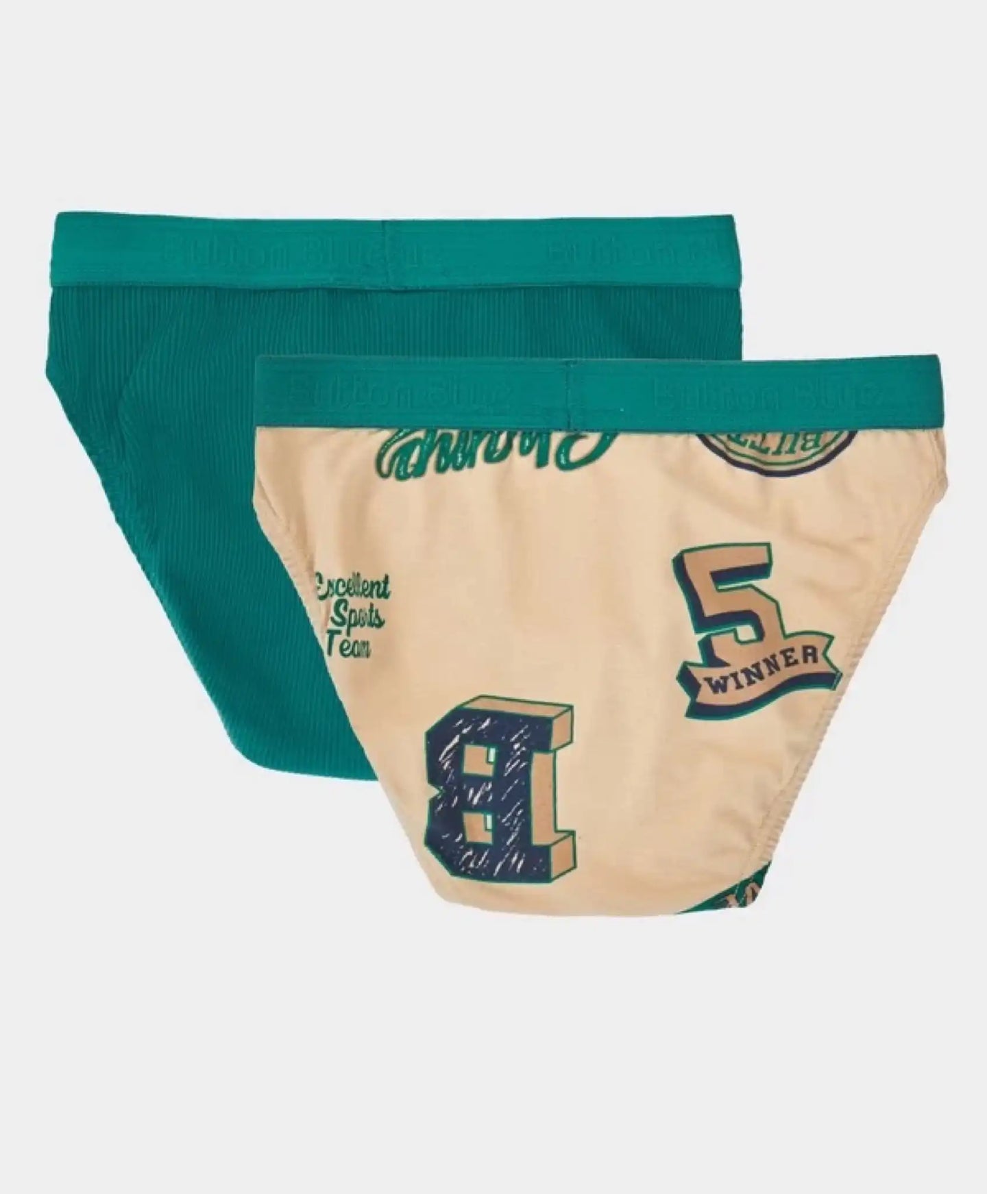 Set de boxeri din două piese, multicolor, pentru băiat, Button Blue