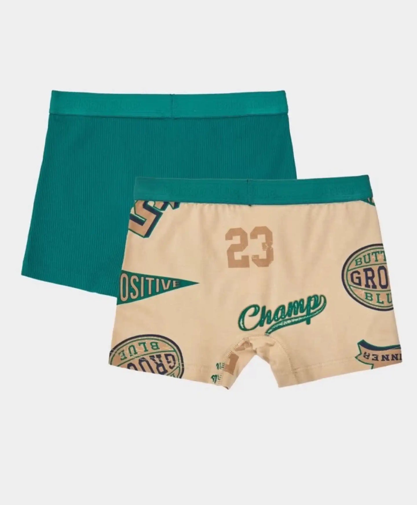 Set de boxeri din două piese, multicolor, pentru băiat, Button Blue