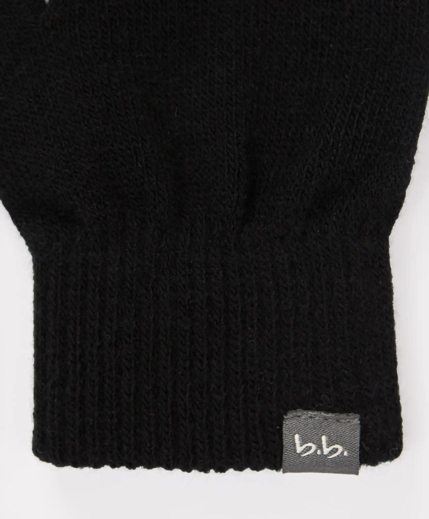 Mănuși tricotate negre pentru copii, Button Blue