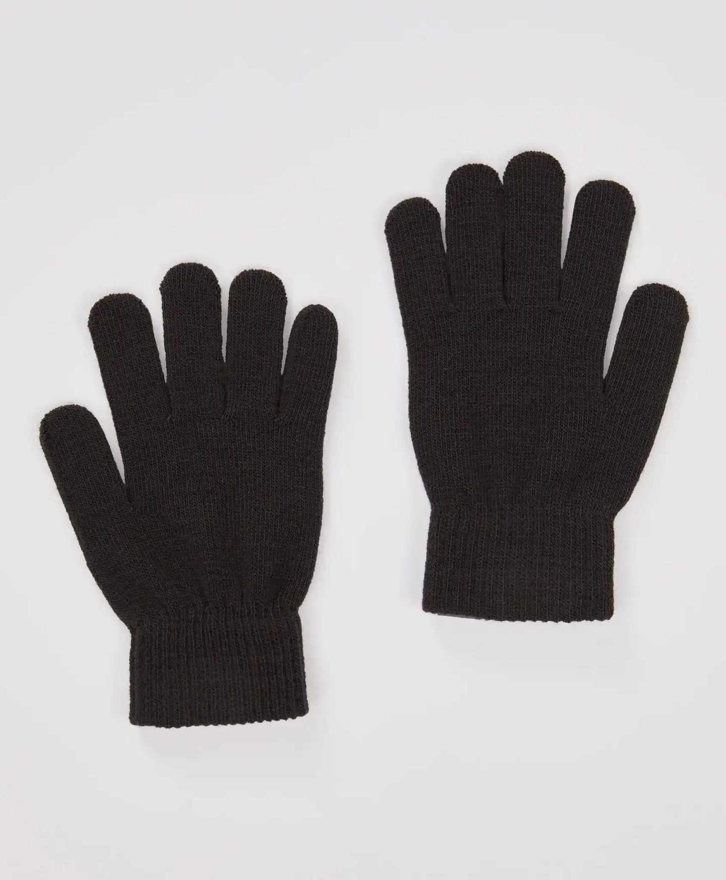 Mănuși tricotate gri pentru copii, Button Blue