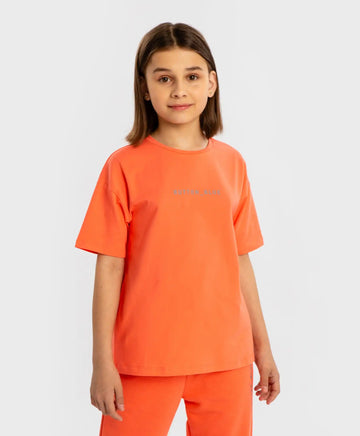 Tricou de bază cu mâneci scurte și imprimeu corai pentru copii Button Blue