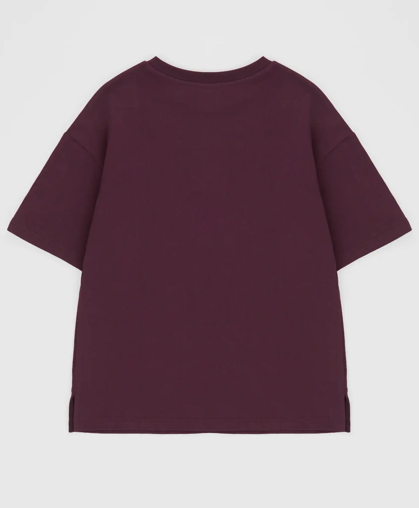 Tricou cu mâneci scurte și imprimeu reliefat mov pentru fete Button Blue