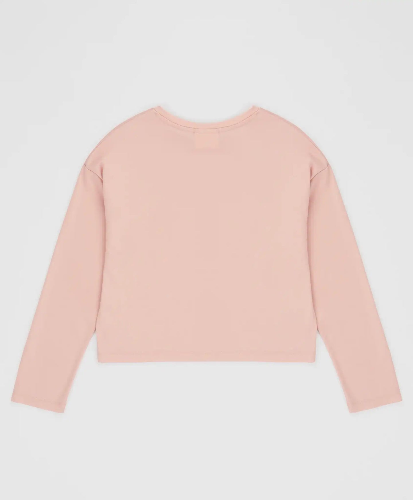 Tricou cu mâneci lungi și imprimeu roz pentru fete Button Blue