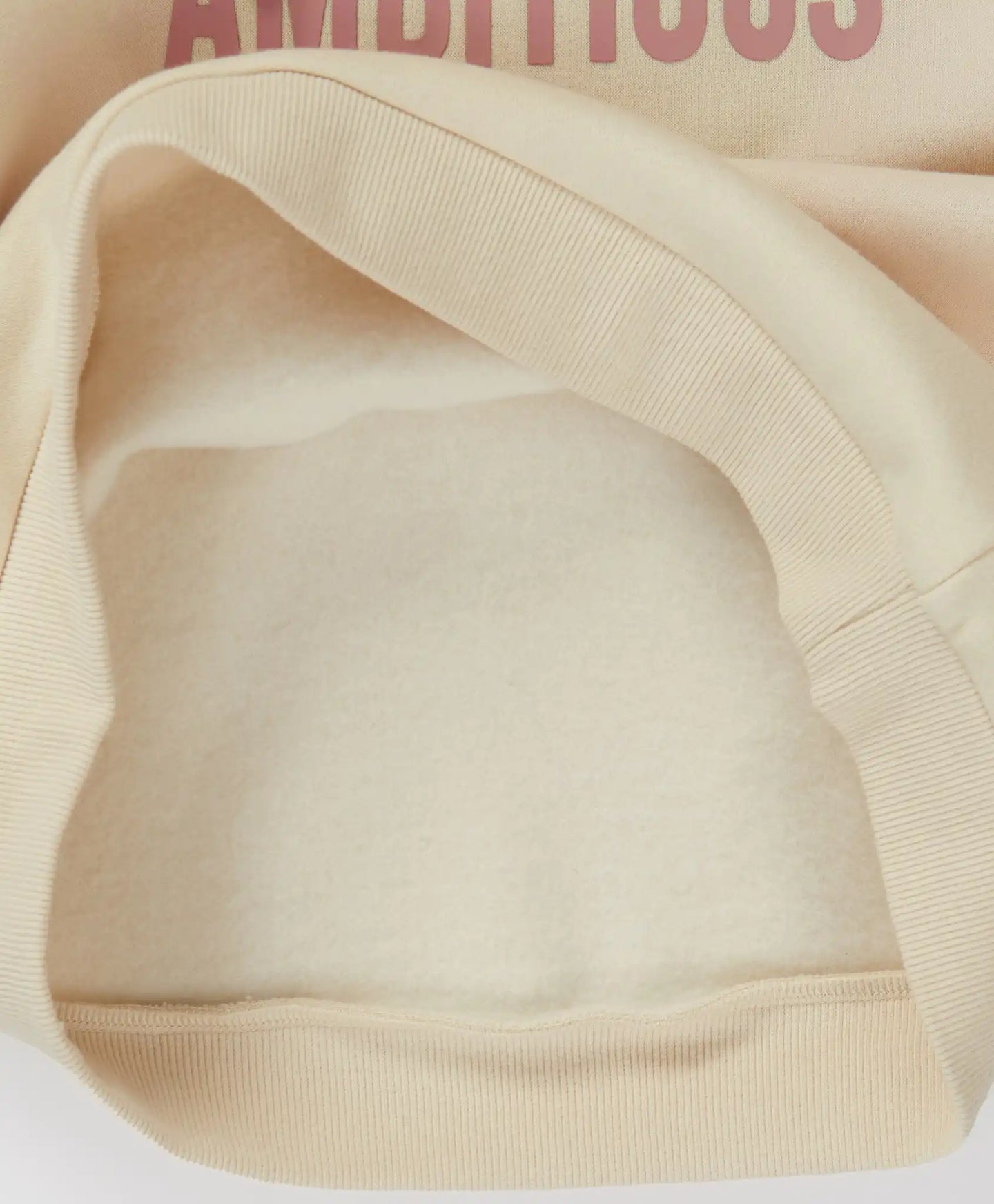 Hanorac cu fleece din lână și glugă crem pentru fete Button Blue