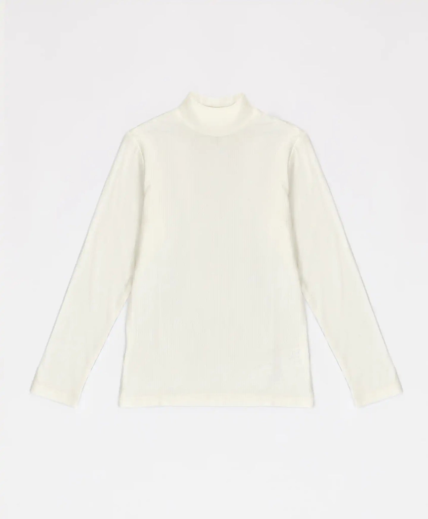 Polo cu guler reiat, crem, pentru fată, Button Blue