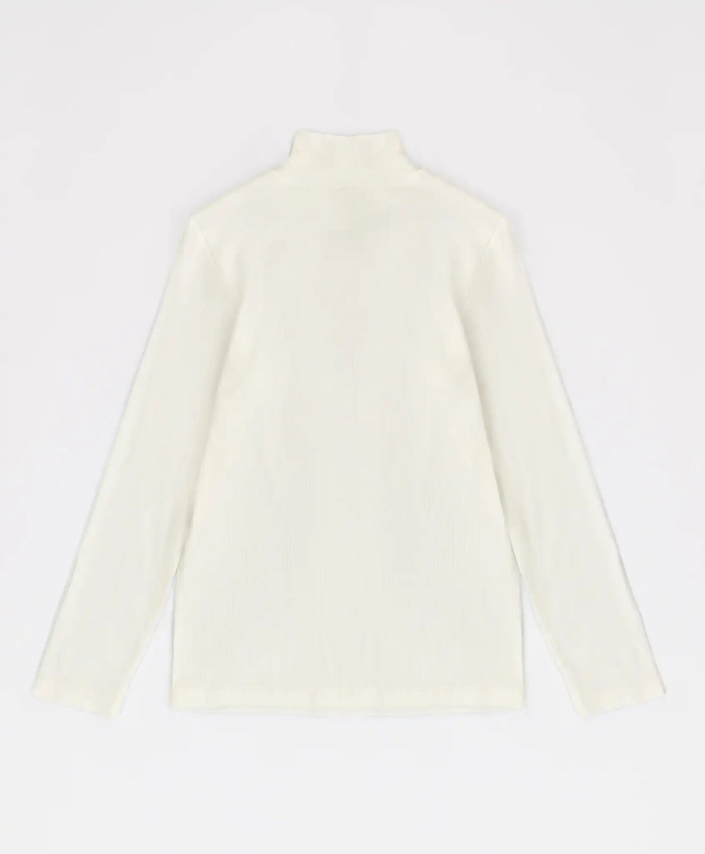 Polo cu guler reiat, crem, pentru fată, Button Blue