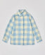 Cămașă carouri cu mâneci lungi, călduroasă, cu nasturi multicoloră pentru copii Button Blue