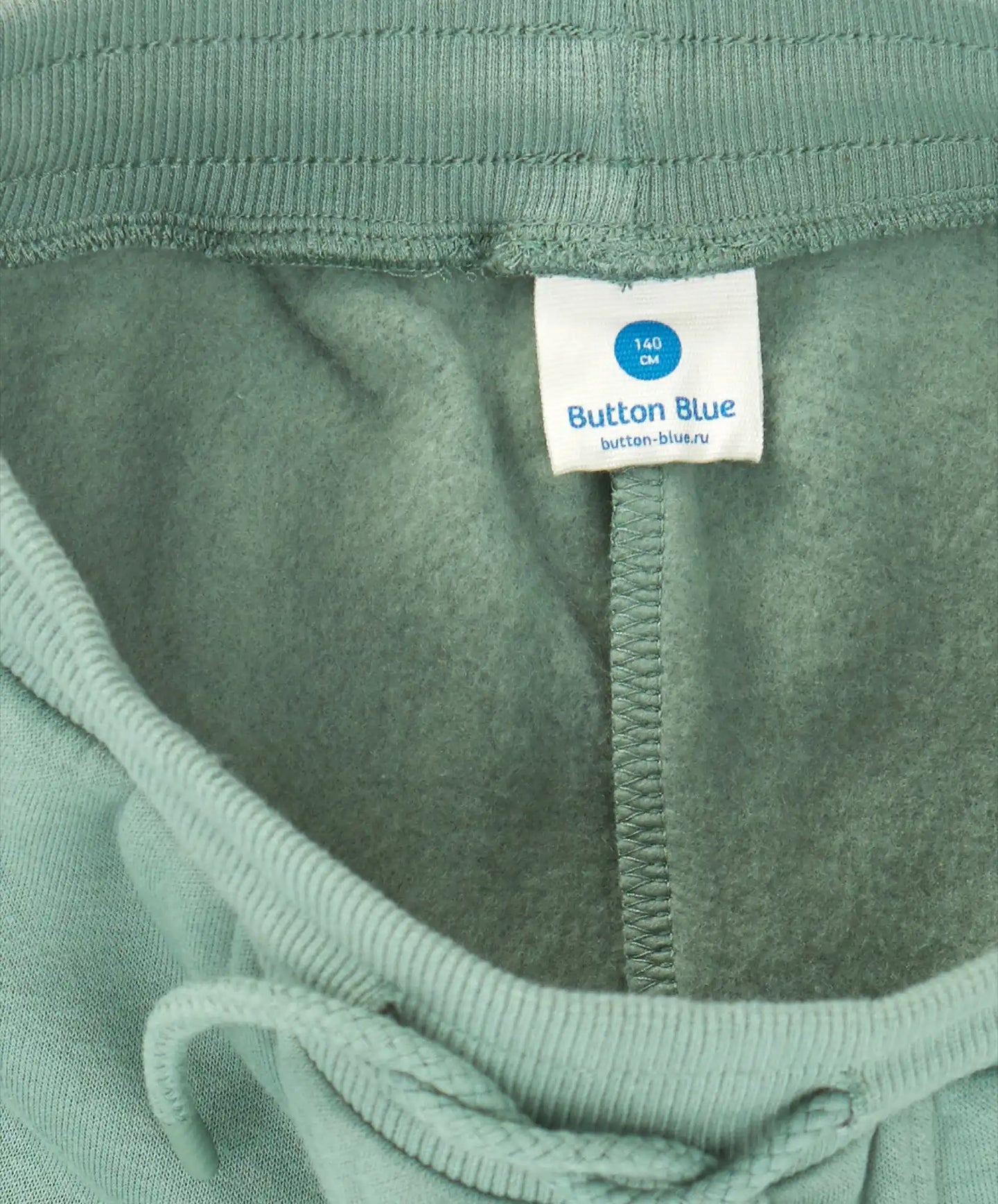 Joggeri căptușiți, cu talie elastică și imprimeu, verzi, pentru fată, Button Blue