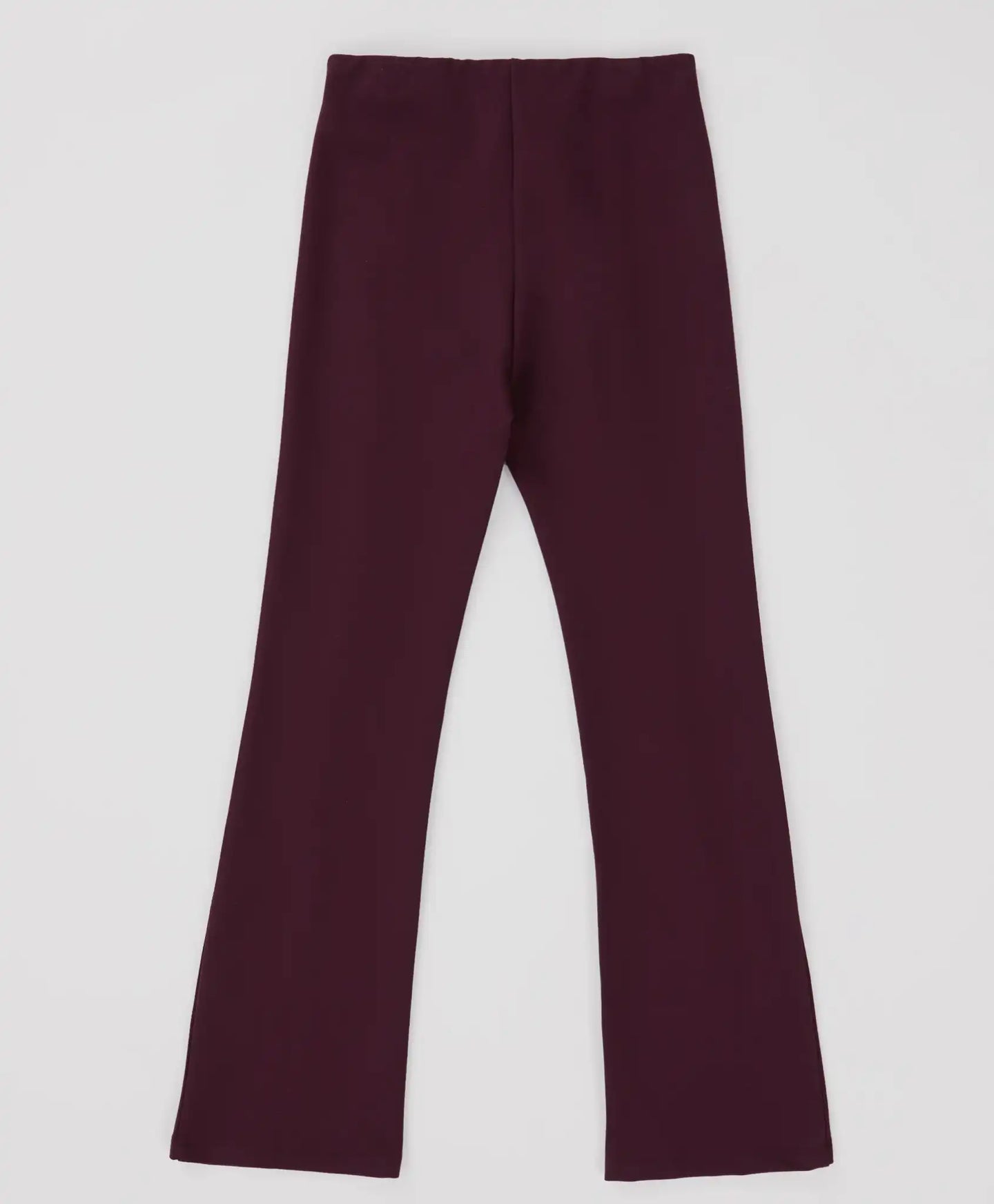 Pantaloni tricot bootcut, cu tăieturi frontale, mov, pentru fată, Button Blue